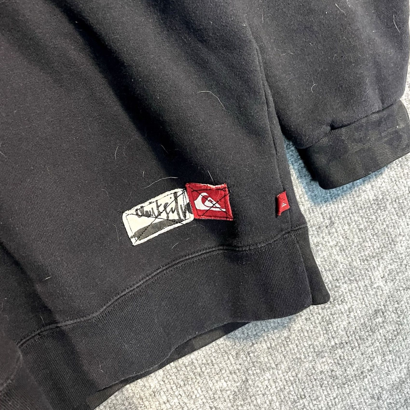 Quiksilver VINTAGE Quiksilver Hoodie XL Black Full Zip Y2K Checkered Grunge Surf Skate RARE VTG Mens Size US XL / EU 56 / 4 - 8 Thumbnail