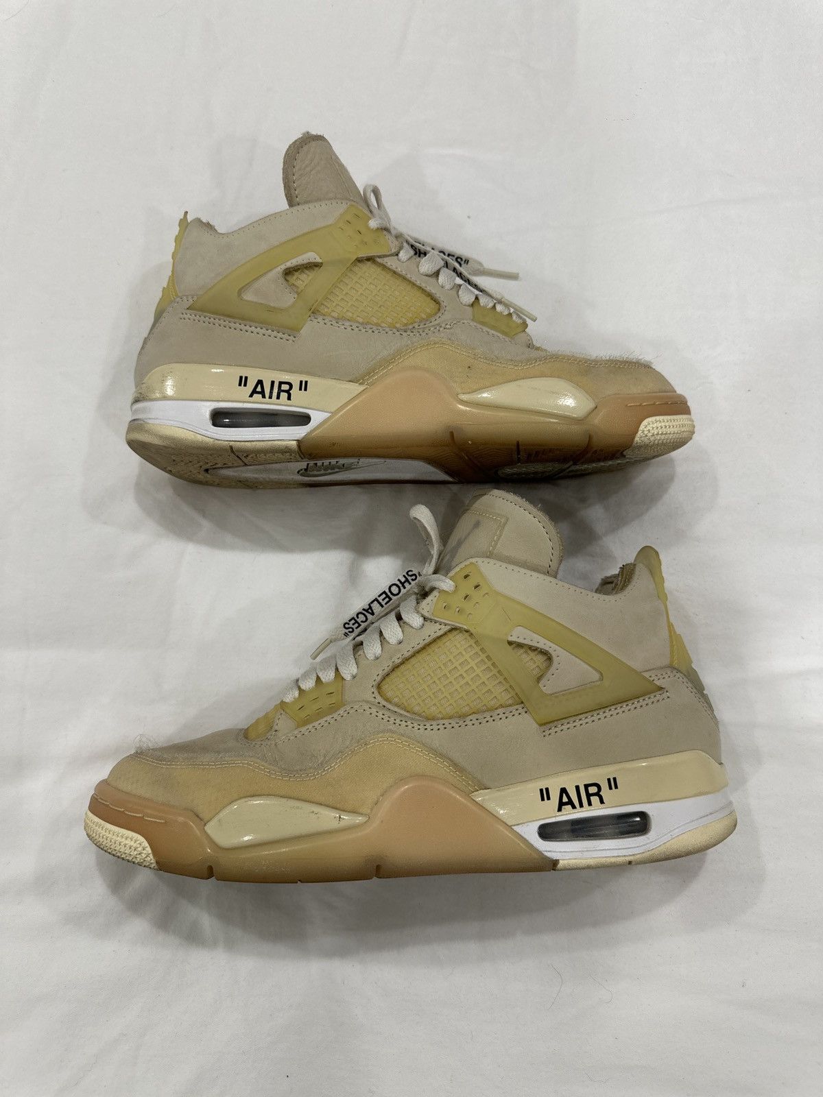 Jordan Brand × Off-White Off White x Air Jordan 4 Retro SP ‘Sail’ Size US 9.5 / EU 42-43 - 2 Thumbnail