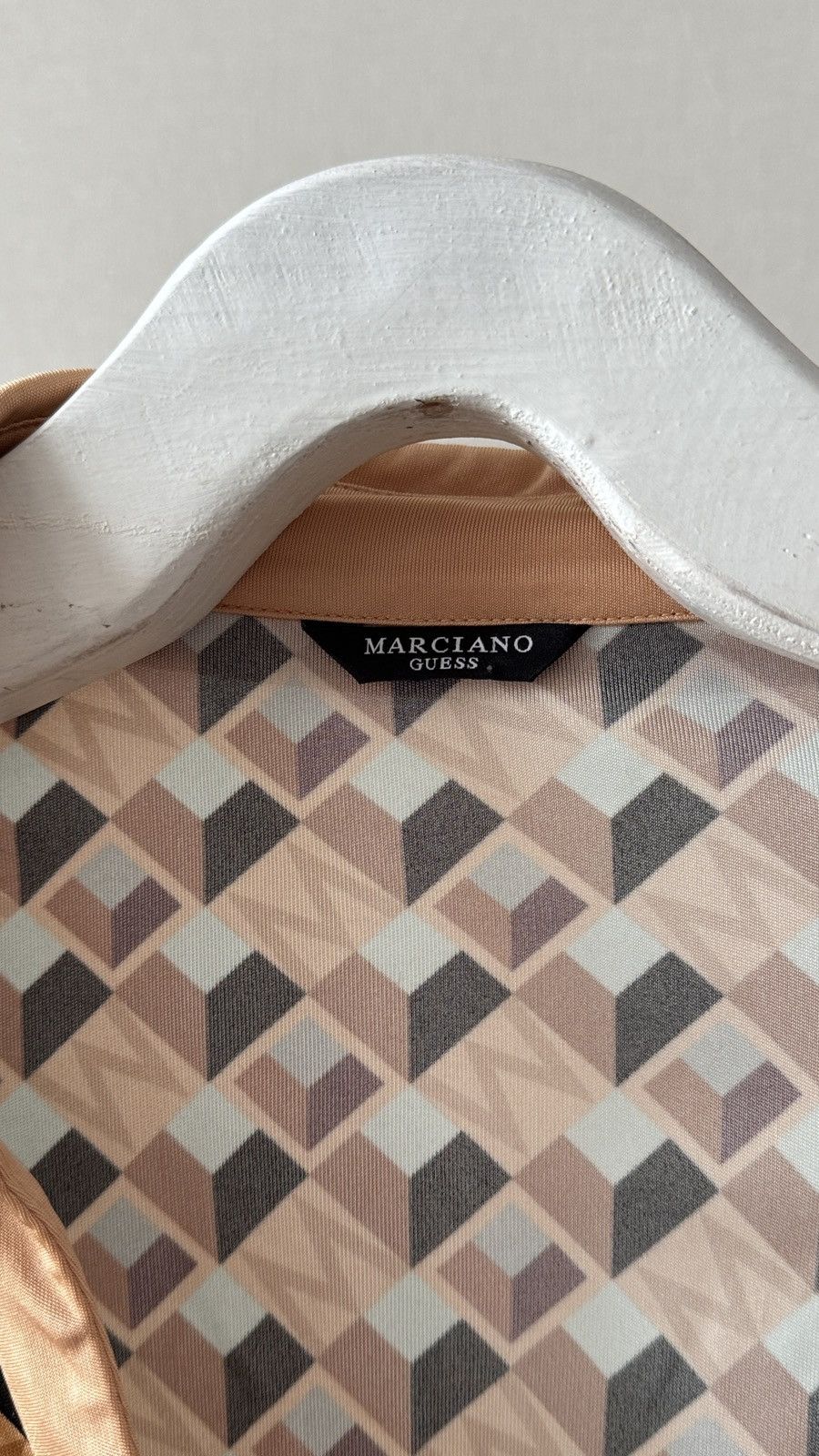 Georges Marciano Guess Vintage shirt geometric print 70s Gucci Versace Style Size L / US 10 / IT 46 - 4 Thumbnail