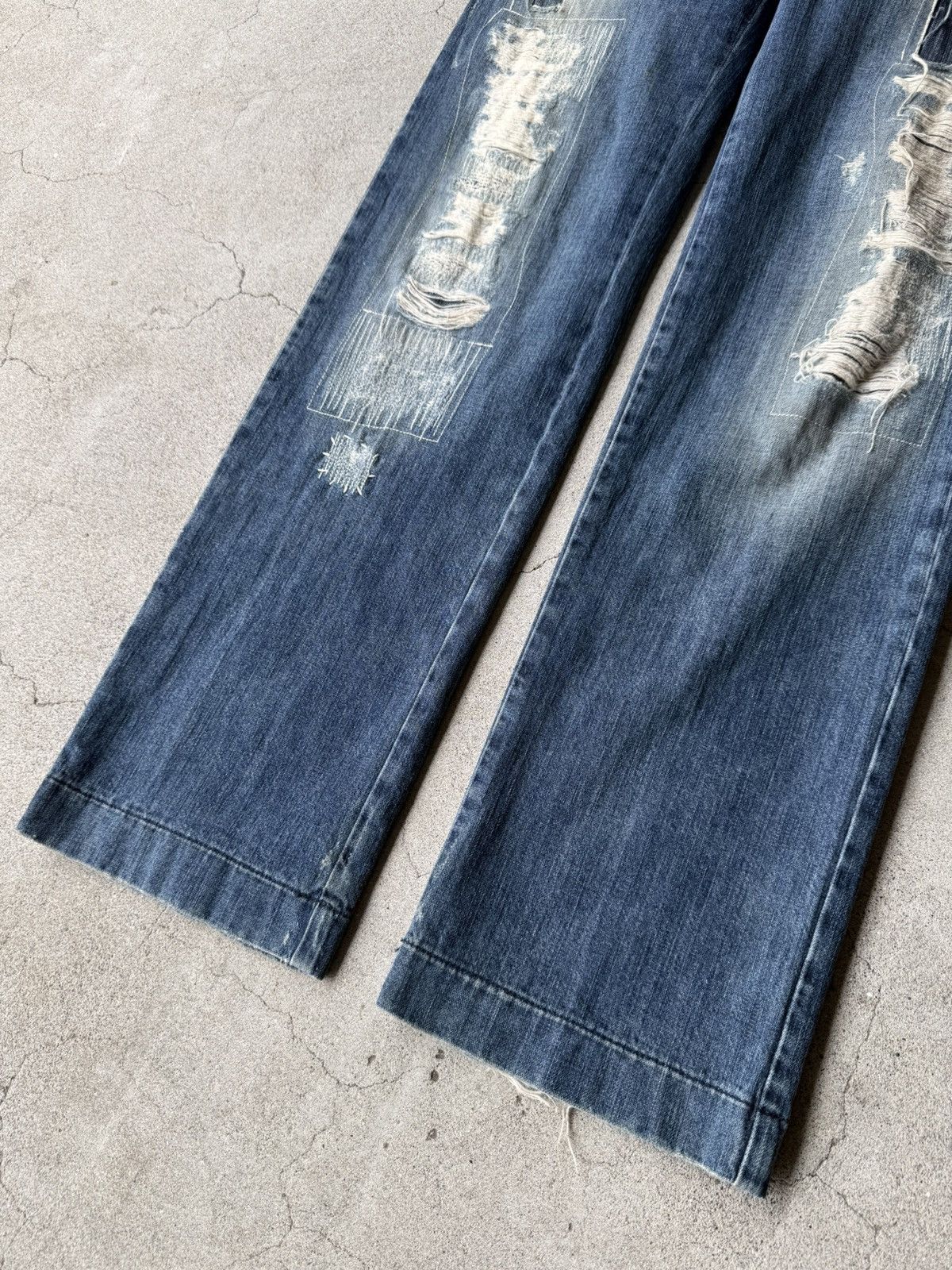 Dolce & Gabbana DOLCE&GABBANA Archive Patchwork Destroyed Denim Size US 30 / EU 46 - 5 Thumbnail
