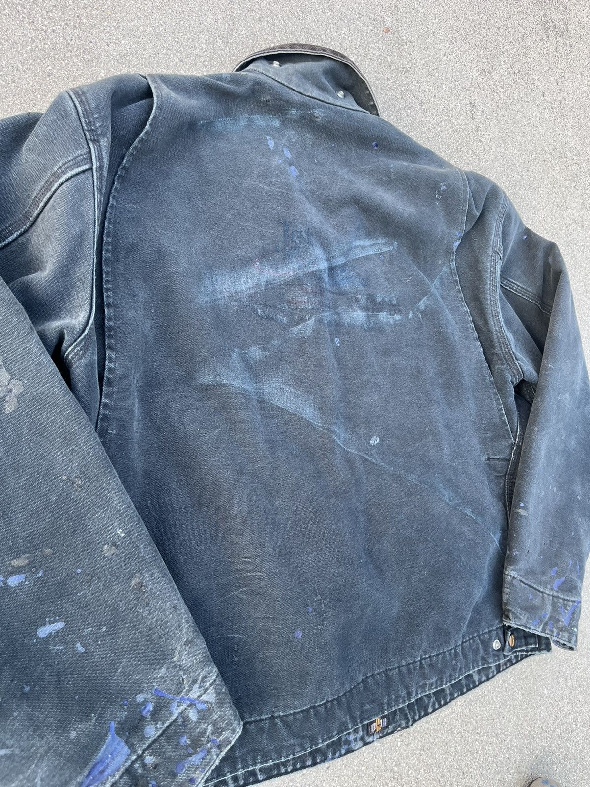 Carhartt Vintage Custom Carhartt Detroit J01 Jacket Distressed Thrash Size US XL / EU 56 / 4 - 4 Thumbnail