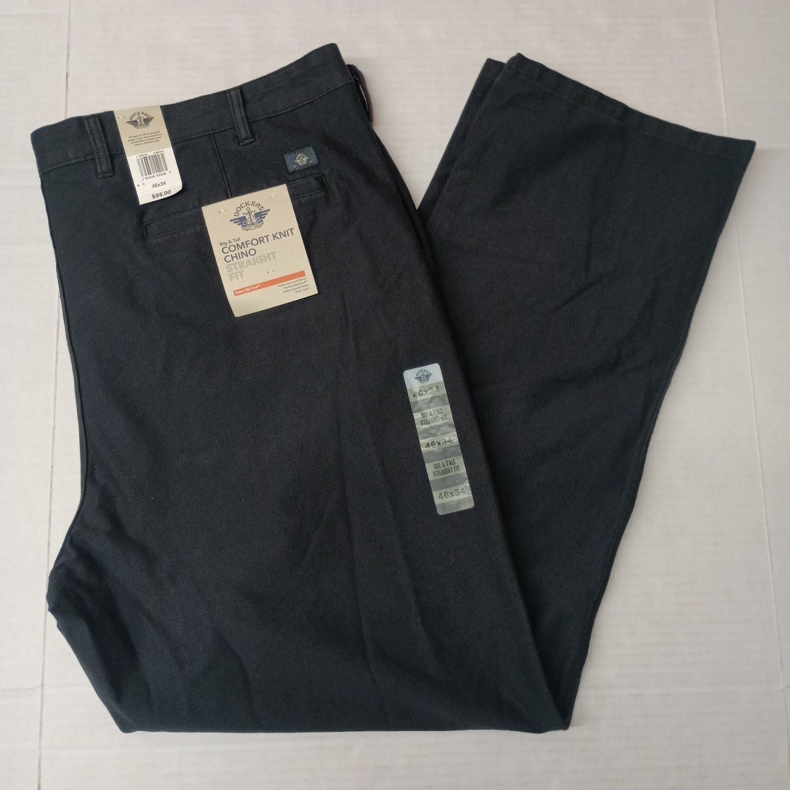 Dockers Dockers Comfort Knit Chino Pants Men's Size 46x34 Black Size US 44 / EU 60 - 1 Thumbnail