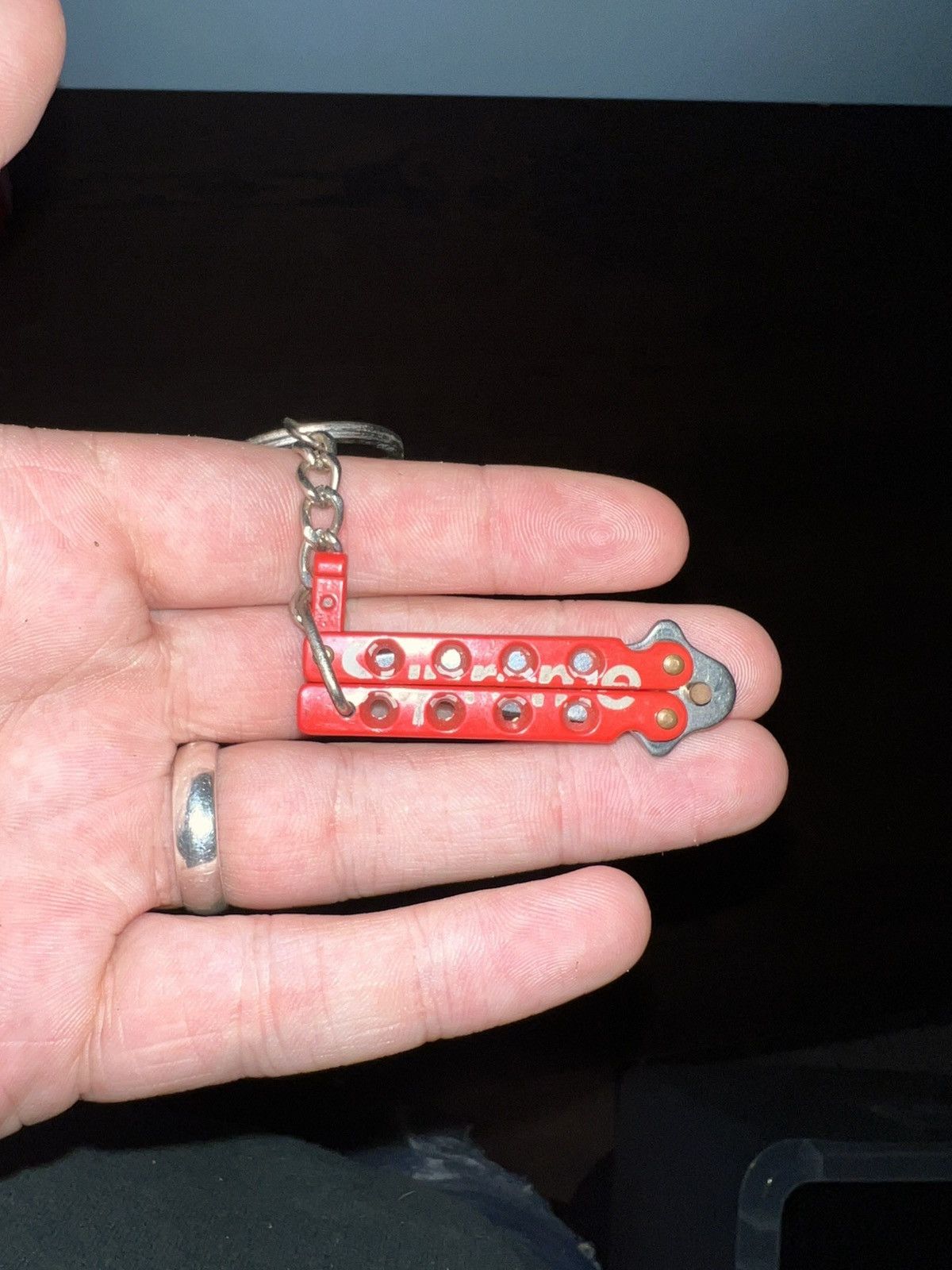 Supreme Butterfly Knife Keychain | Grailed