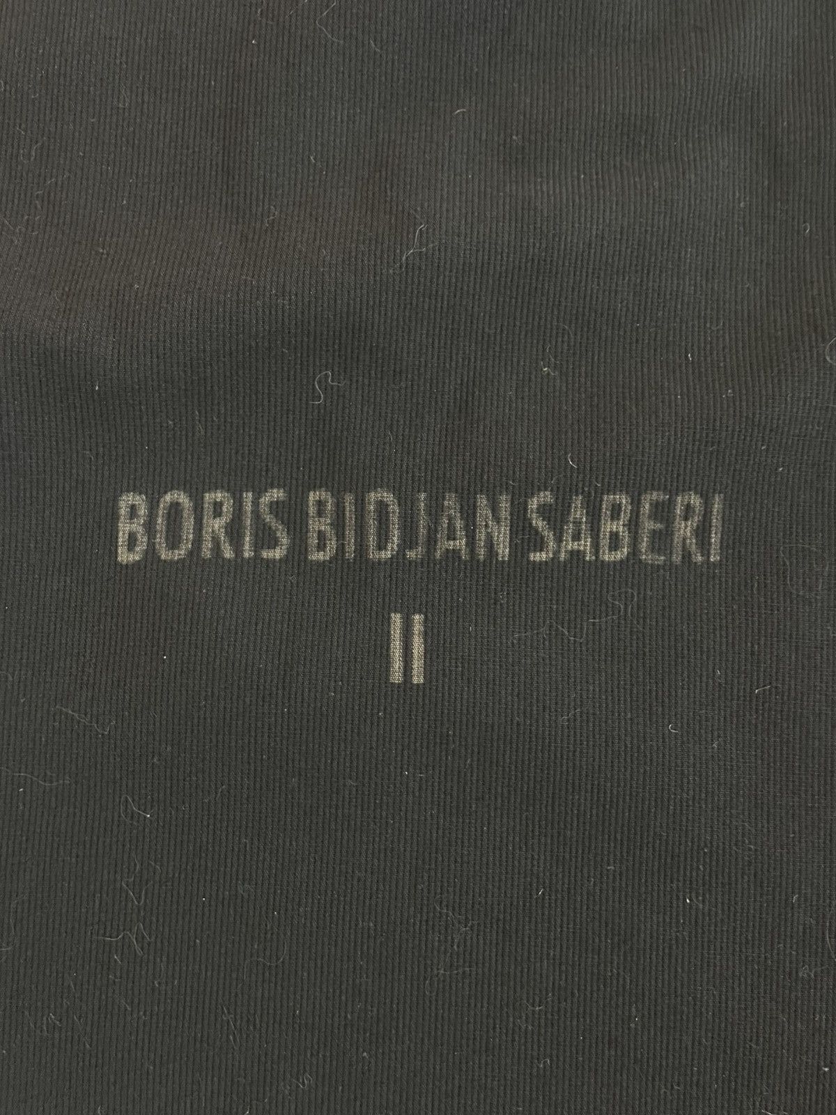 Boris Bidjan Saberi Boris Bidjan Saberi Dust Bag / Garment Bag – Black Size ONE SIZE - 3 Thumbnail
