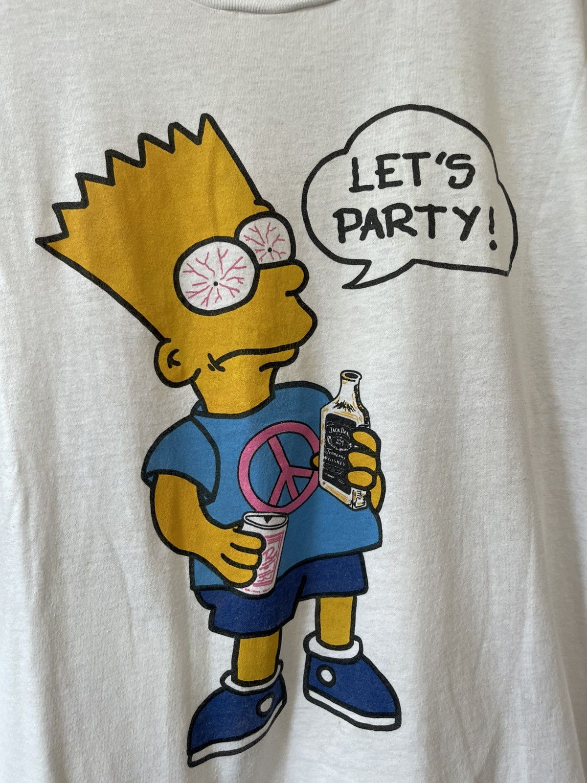 Vintage Vintage Simson Parody Jack Daniel T Shirt Size US L / EU 52-54 / 3 - 2 Thumbnail