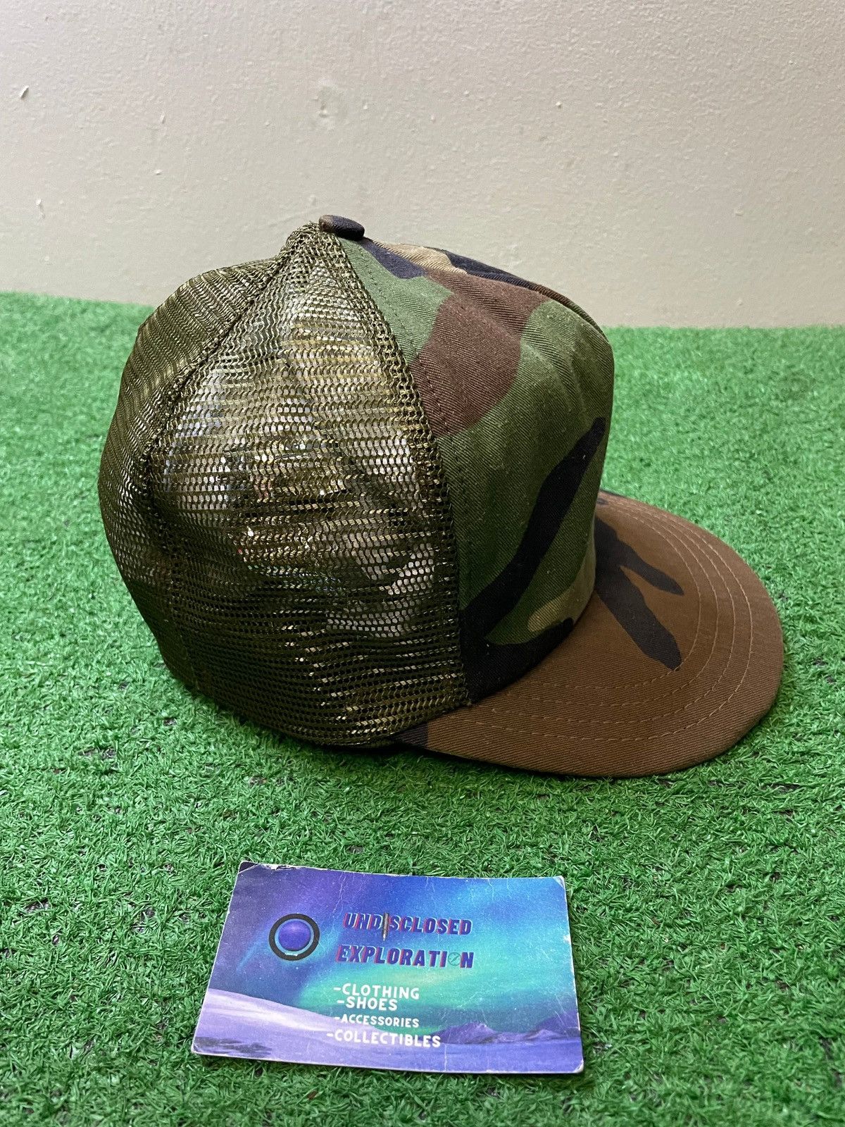 Vintage Vintage 1980s camo hat Size ONE SIZE - 2 Thumbnail