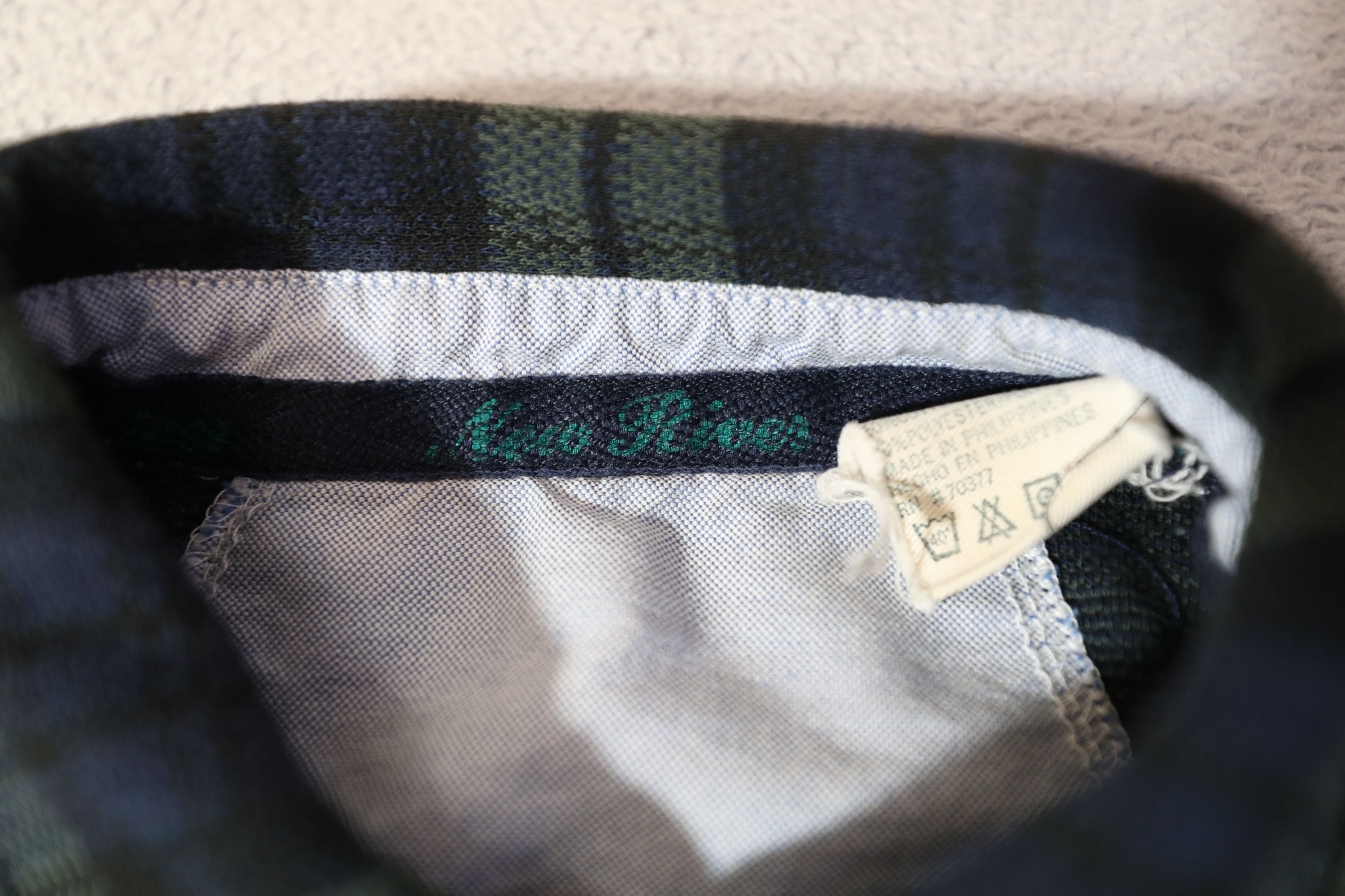 Vintage New River Classics J Riggings Green Tartan Polo (L) Size US L / EU 52-54 / 3 - 10 Thumbnail