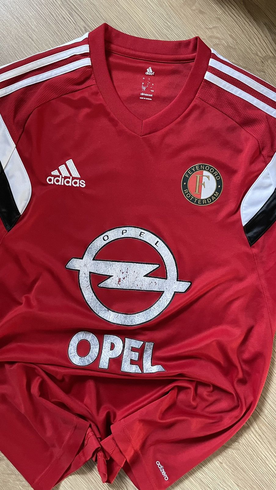 Adidas Vintage Feyenoord Adidas Soccer Tee Jersey 2014 Size US L / EU 52-54 / 3 - 2 Thumbnail