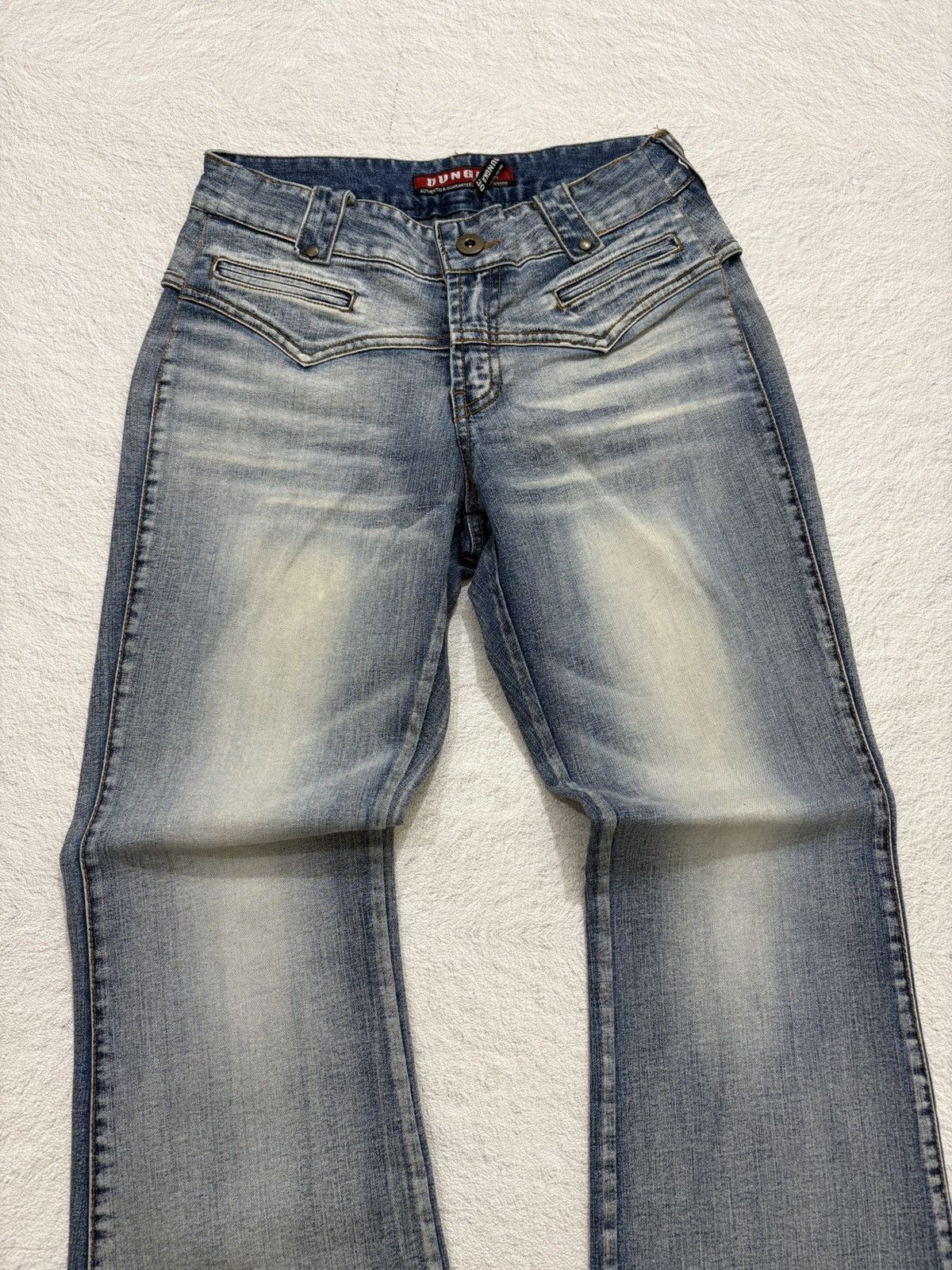 Hysteric Glamour 2000s Flared dongka wash japan denim pants y2k style Size US 28 / EU 44 - 2 Thumbnail