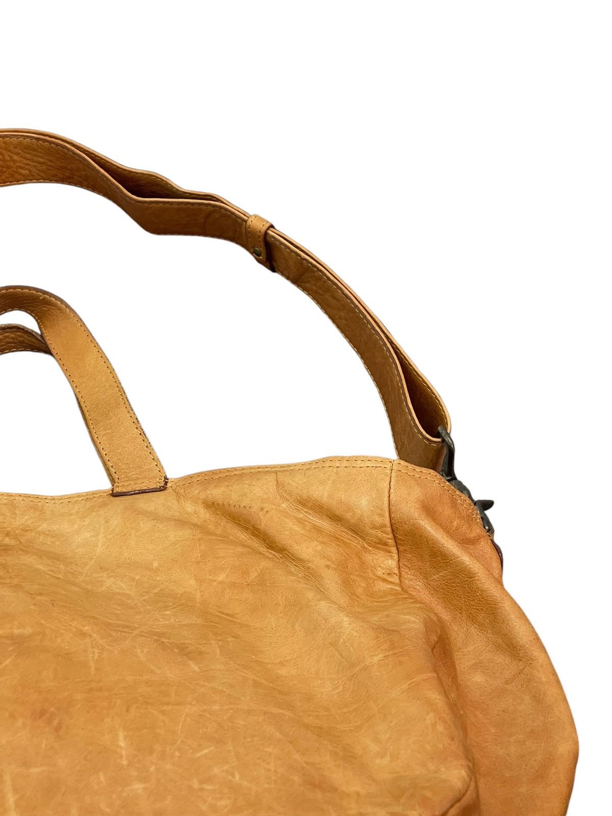 Japanese Brand Full Leather Patina Brown Sebenie Tote 3 Way Bag 1🟩1 Size ONE SIZE - 15 Thumbnail