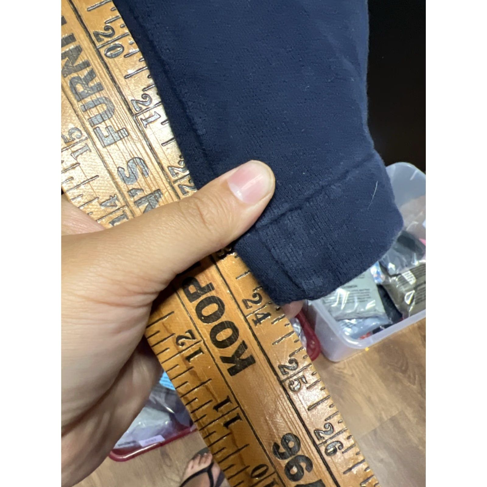 St. John St. John Sport By Marie Gray Womens Sweatpants Navy Blue Large Straight Leg Size 36" / US 14 / IT 50 - 4 Thumbnail