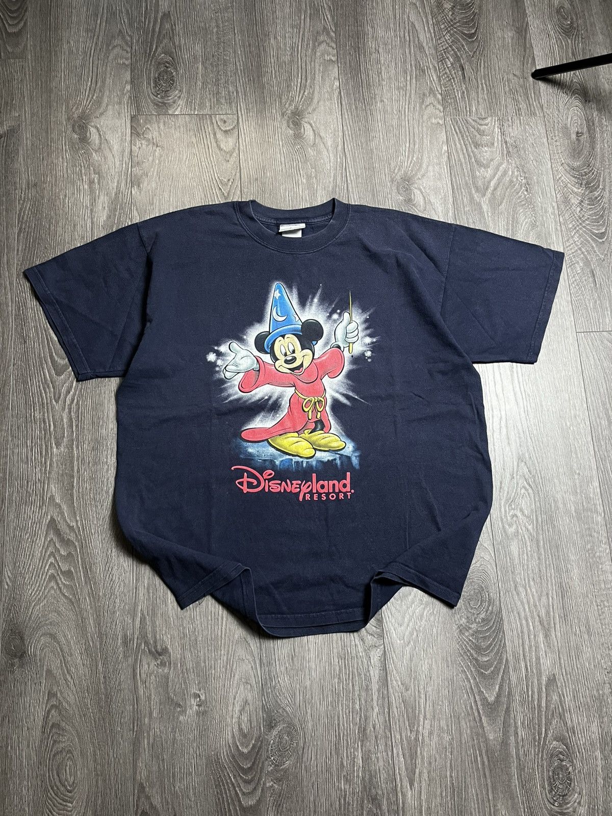 Vintage Vintage Disneyland Resort Sorcerer Mickey Mouse Graphic Tee Size US XL / EU 56 / 4 - 2 Thumbnail
