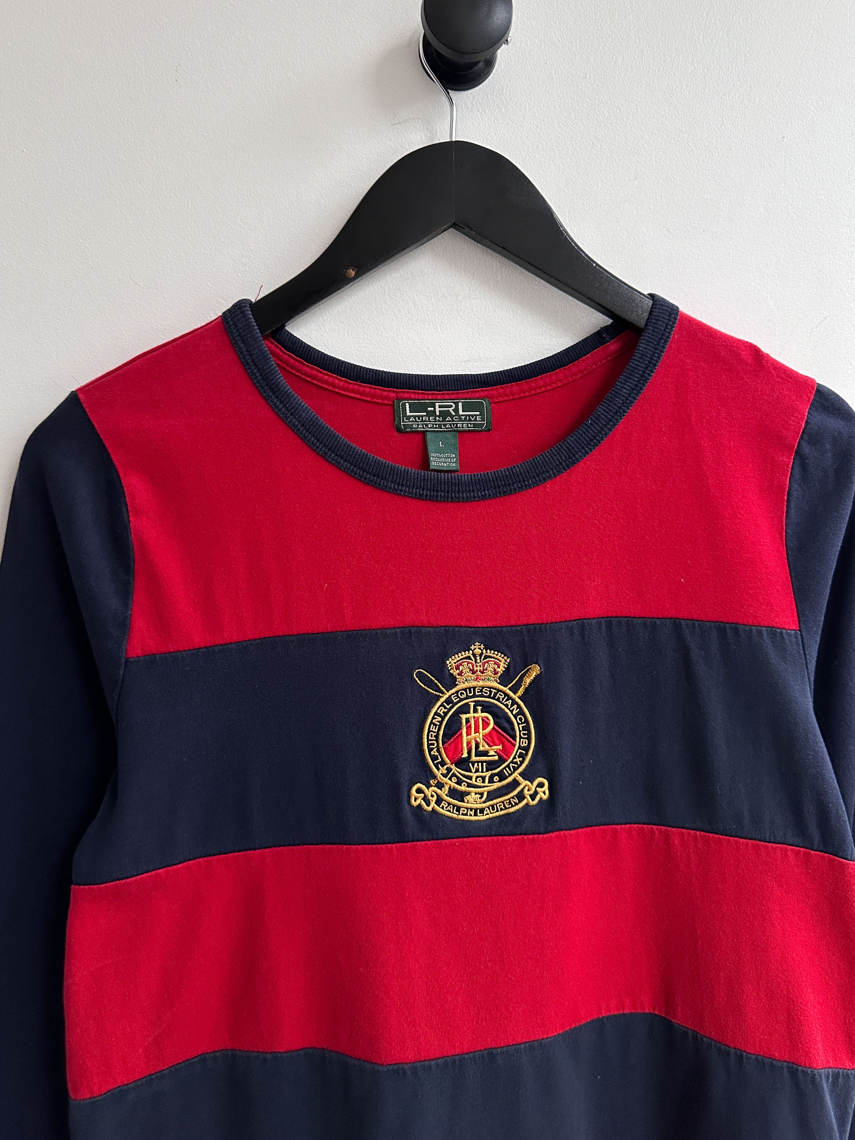 Ralph Lauren × Vintage Ralph Lauren Active Longsleeve Tee Shirt Size L / US 10 / IT 46 - 2 Thumbnail