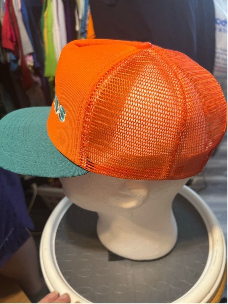 New Era Vintage New Era Snapback Trucker Hat Miami Dolphins Size ONE SIZE - 2 Thumbnail