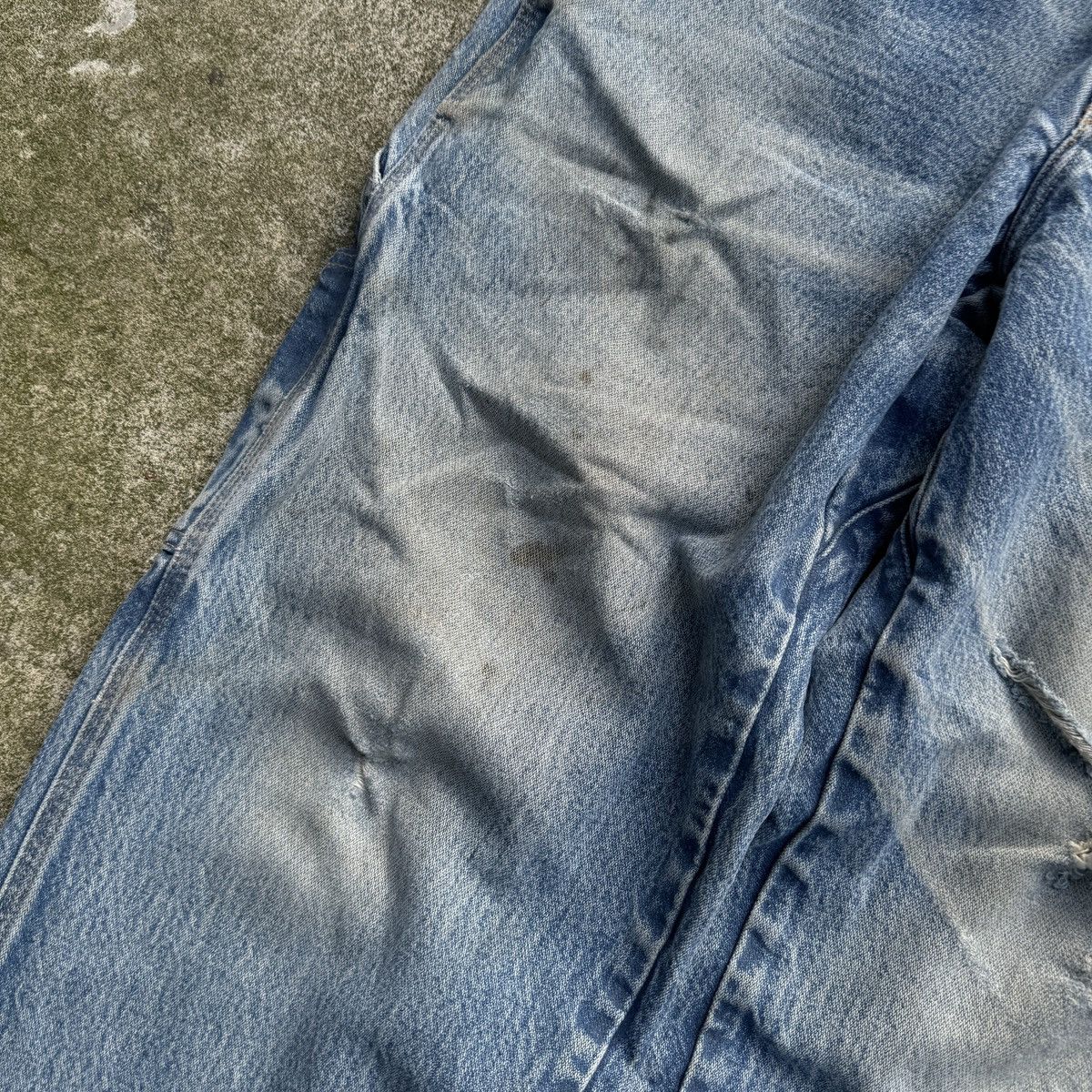 Vintage 90s Faded Thrashed Distressed Workwear Jeans ERD Grunge Size US 34 / EU 50 - 12 Thumbnail