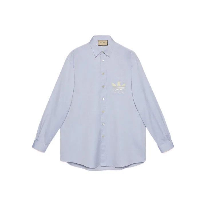 Gucci Gucci Gucci x Adidas SS23 Logo Embroidered Shirt -2506 Size US M / EU 48-50 / 2 - 1 Thumbnail