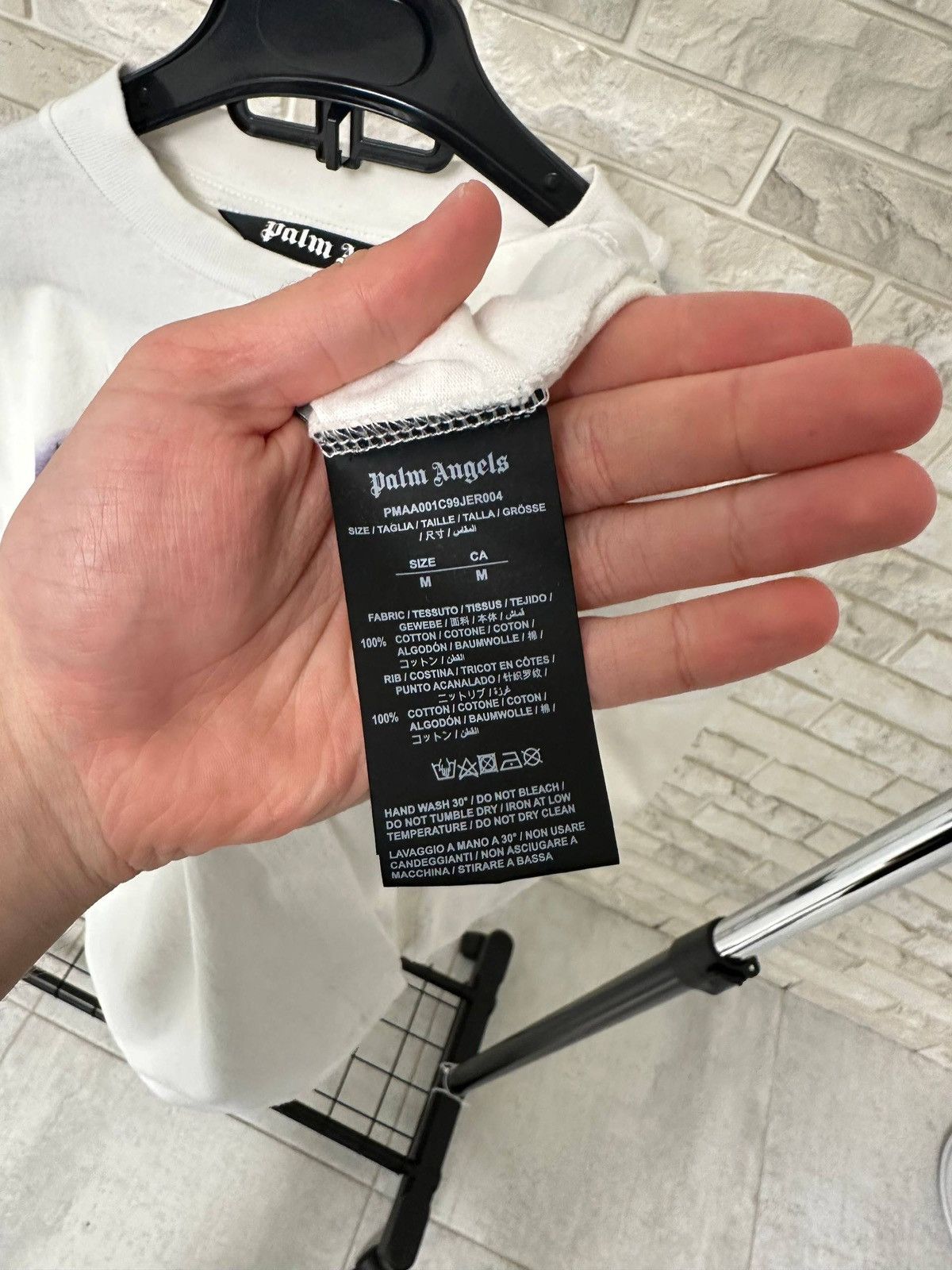 Palm Angels Palm Angels Sprayed T-shirt Size US M / EU 48-50 / 2 - 4 Thumbnail