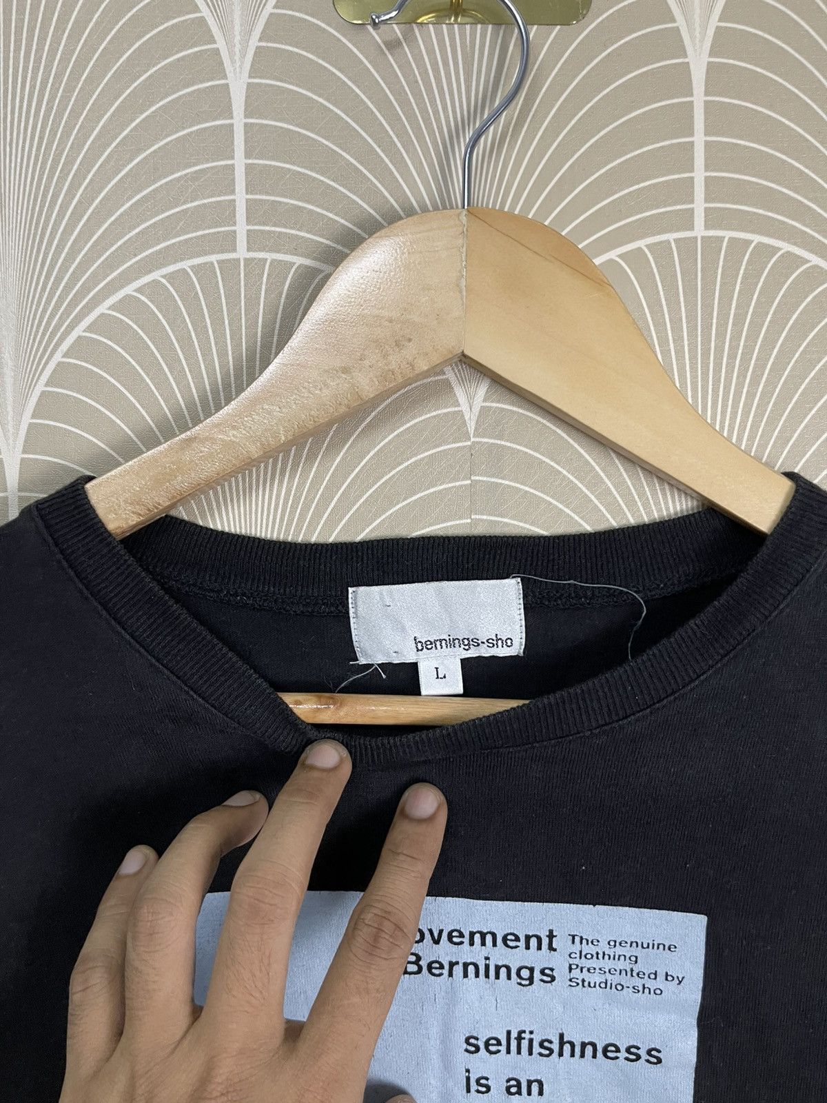 Japanese Brand 2000s BERNINGS SHO BONDAGE LONG SLEEVE TSHIRT Size US S / EU 44-46 / 1 - 6 Thumbnail