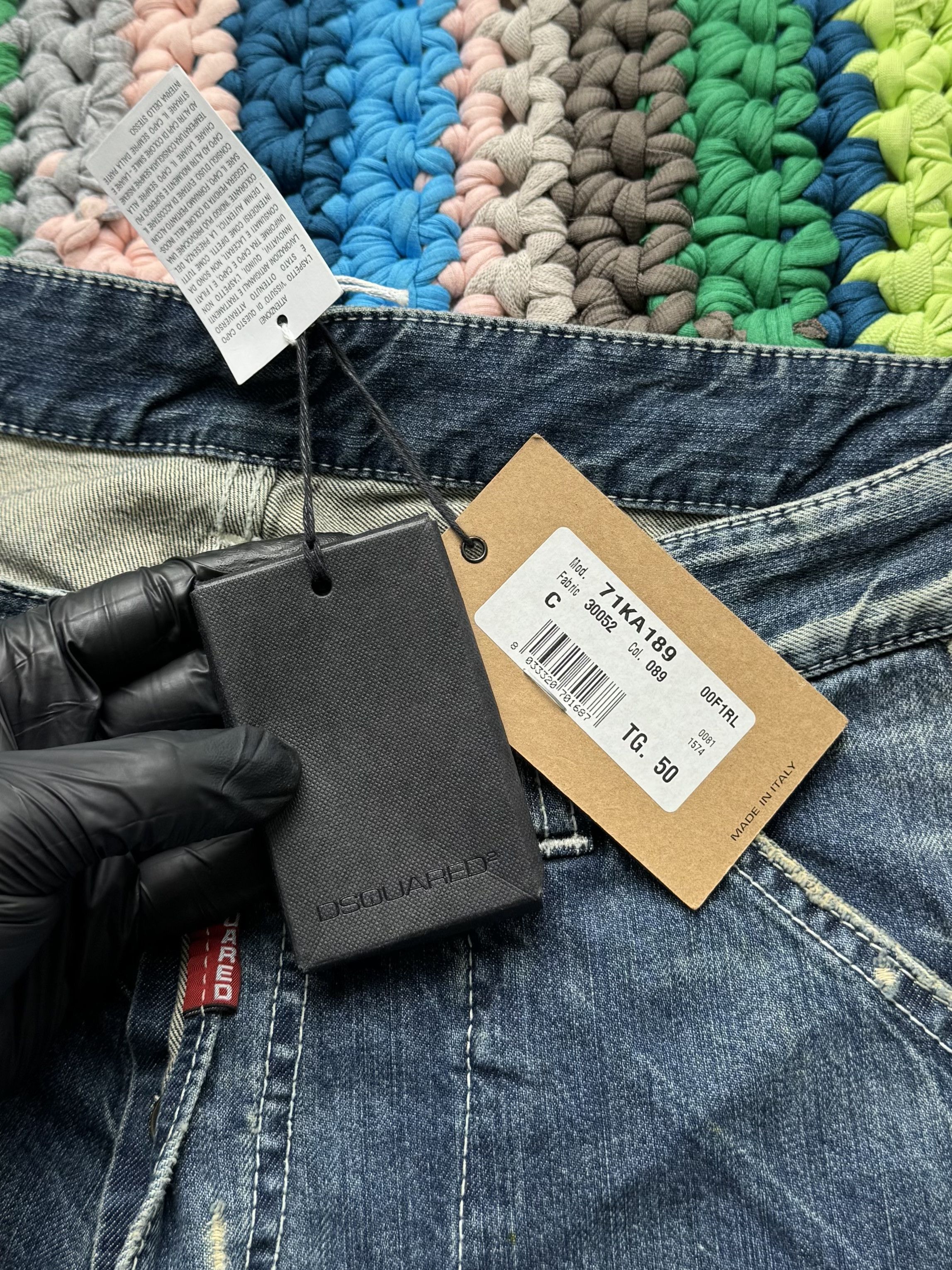 Dsquared2 Disquared2 Distressed Jeans Straight Leg Paint Splatter Y2K Size US 34 / EU 50 - 9 Thumbnail
