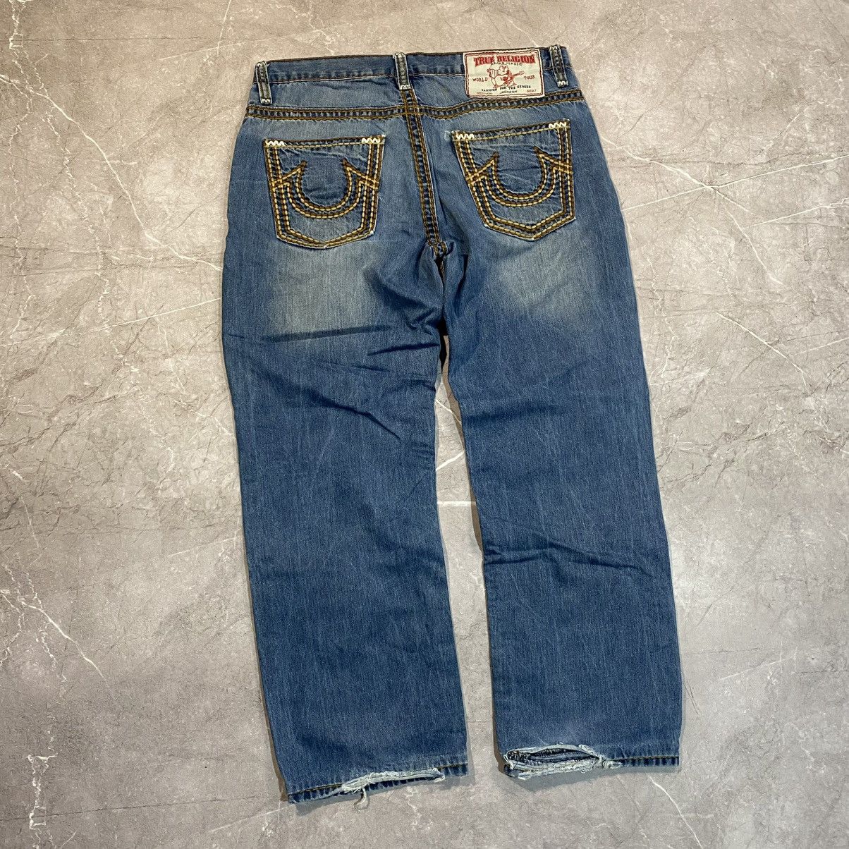 Other VINTAGE TRUE RELIGION DENIM PANTS STREETWEAR BIG LOGO 00s Size US 36 / EU 52 - 1 Thumbnail