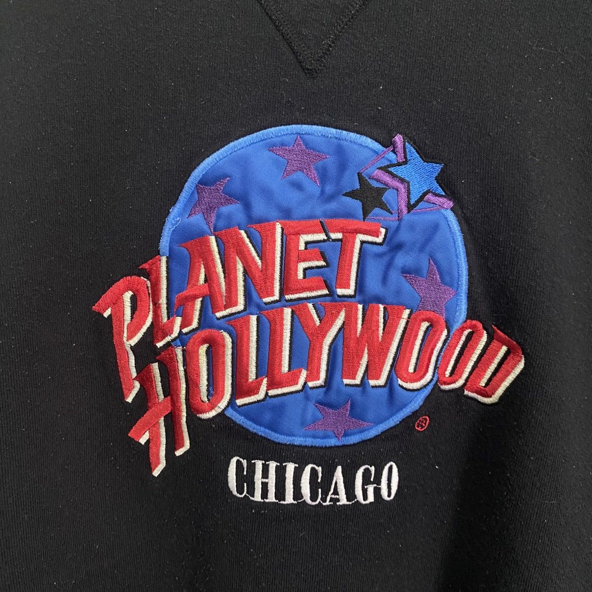 Planet Hollywood Vintage 90s Planet Hollywood Chicago Embroidered Sweatshirt Size US XL / EU 56 / 4 - 5 Thumbnail