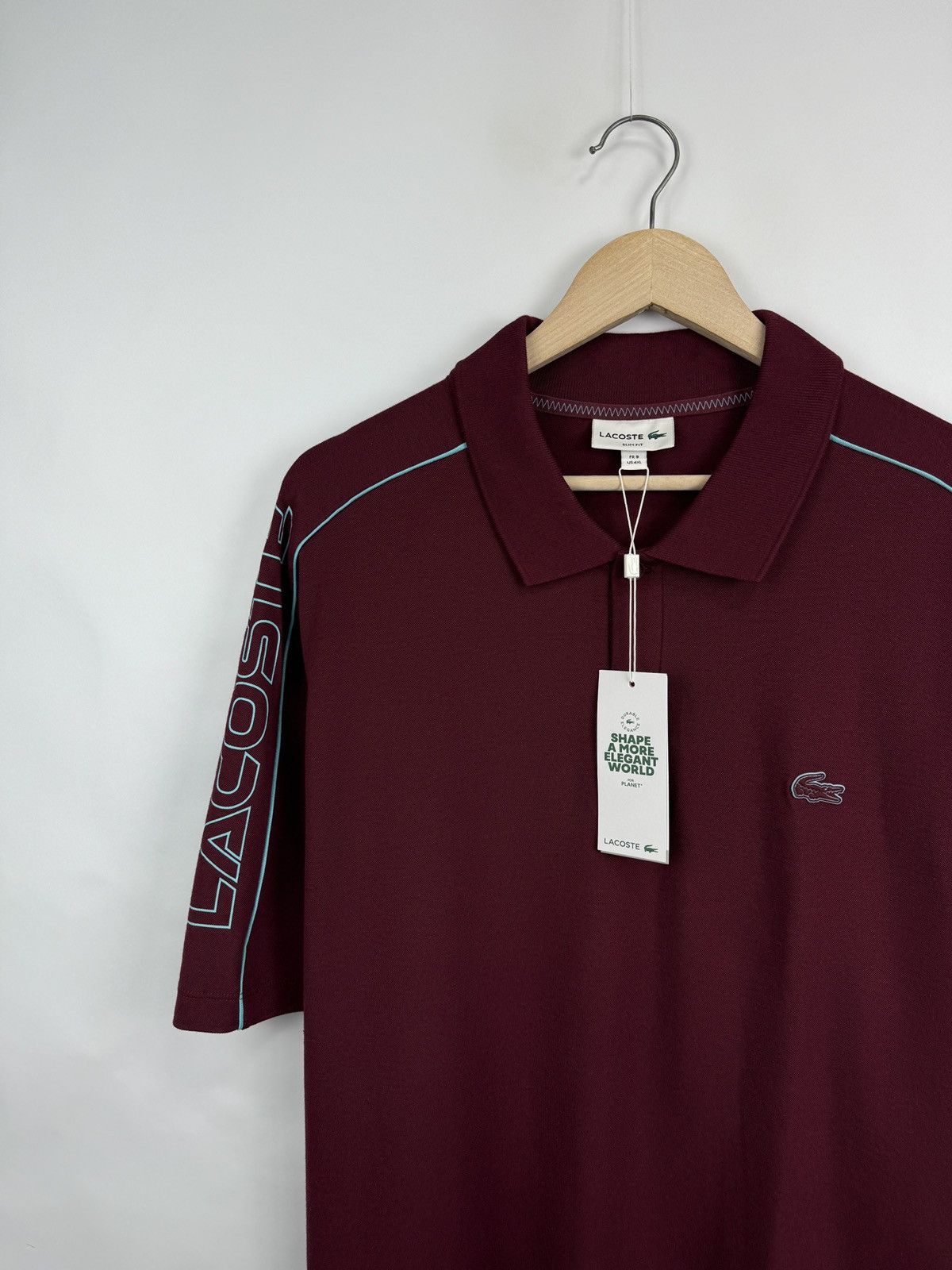 Lacoste 🇫🇷 NEW❗️ Lacoste Slim Fit Polo T-Shirt Made in France Rare Size US XXL / EU 58 / 5 - 8 Thumbnail