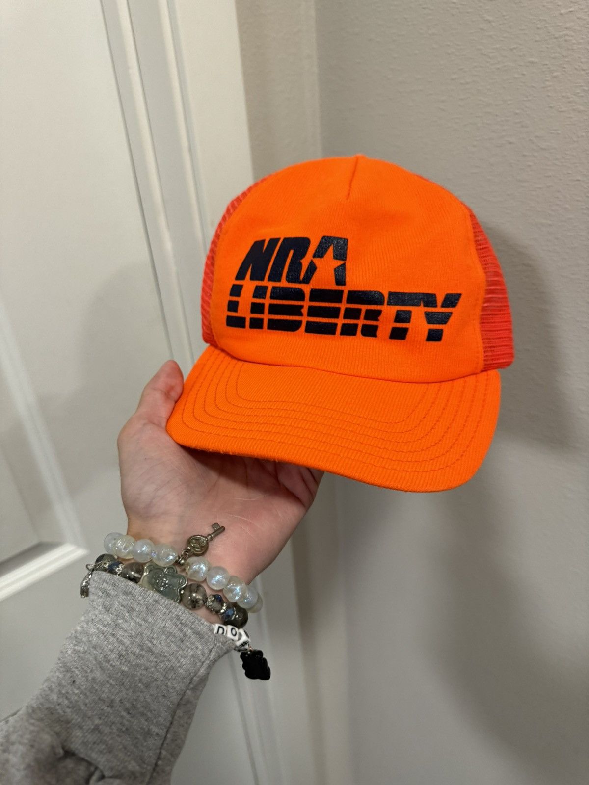 Vintage Vintage NRA Liberty Trucker Hat Size ONE SIZE - 1 Thumbnail