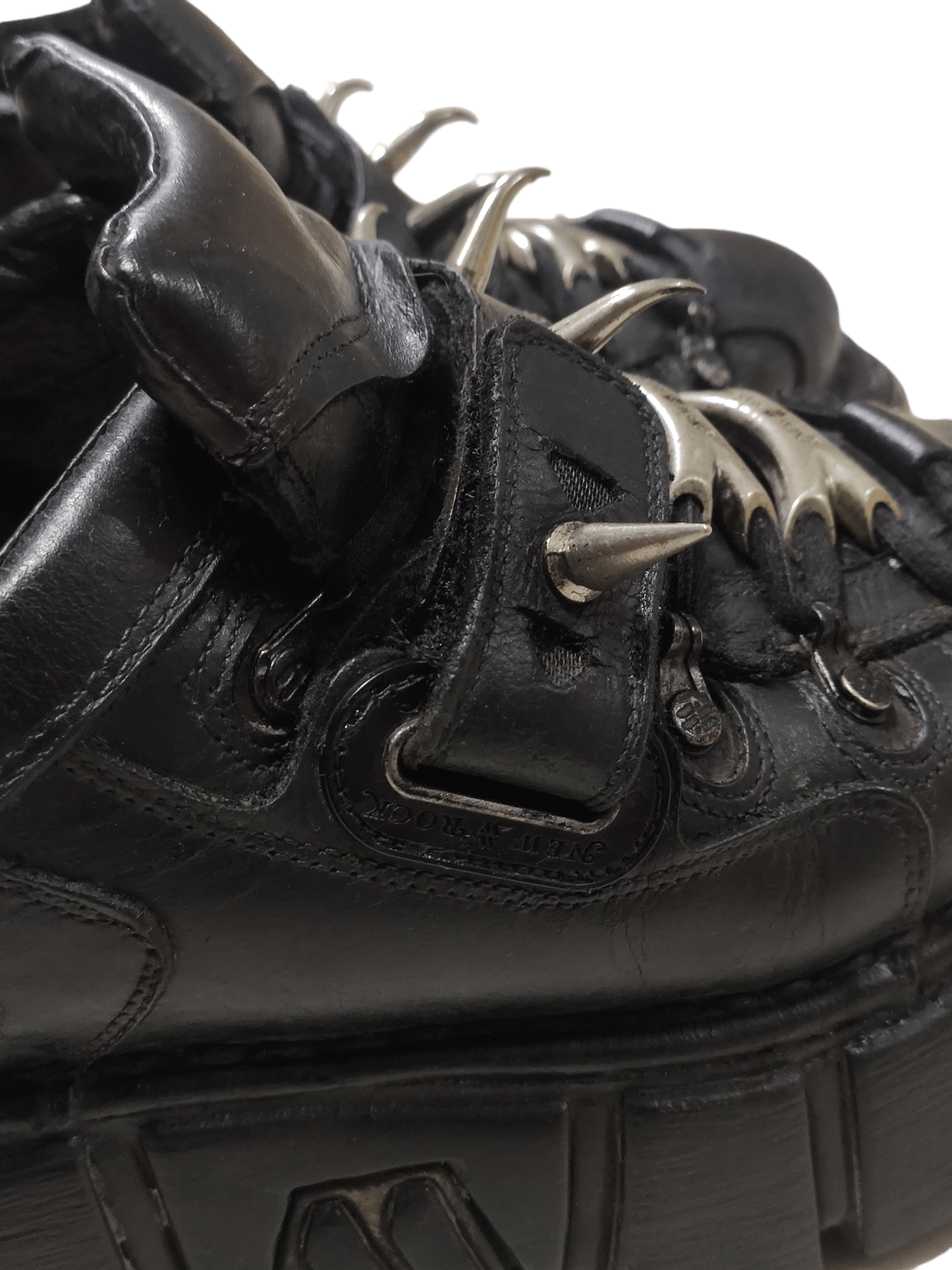 New Rock Vintage Authentic New Rock Spike Boots Platform Shoes Size US 9 / EU 42 - 7 Thumbnail