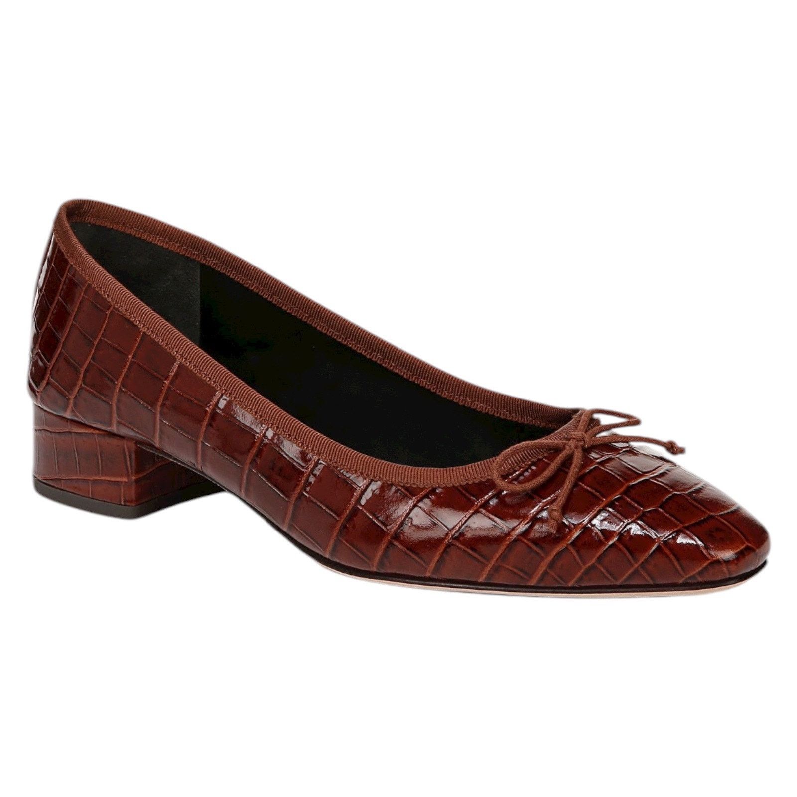Veronica Beard Veronica Beard Cecile Bow Leather Pump Brown Size 7M Size US 7.5 / IT 37.5 - 1 Thumbnail