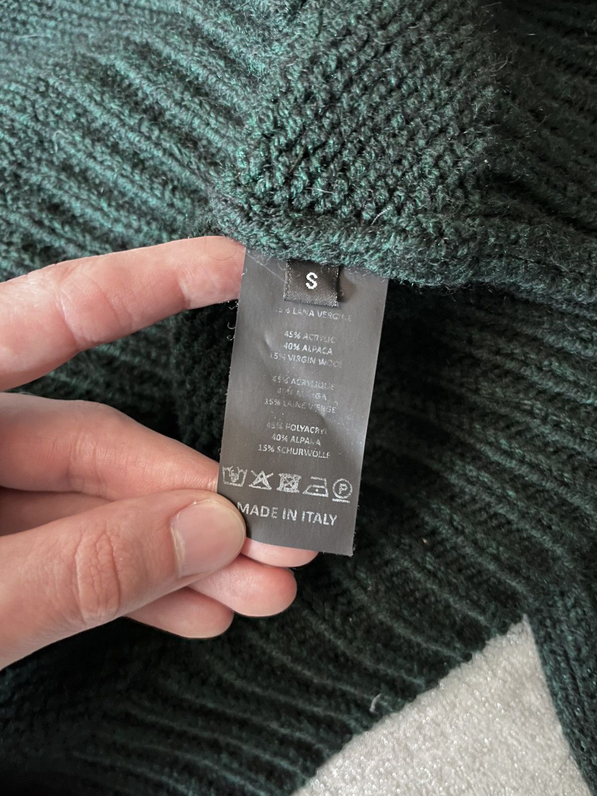 Raf Simons Raf Simons A/W 2020/21 letter A patch sweater green Size US S / EU 44-46 / 1 - 11 Thumbnail