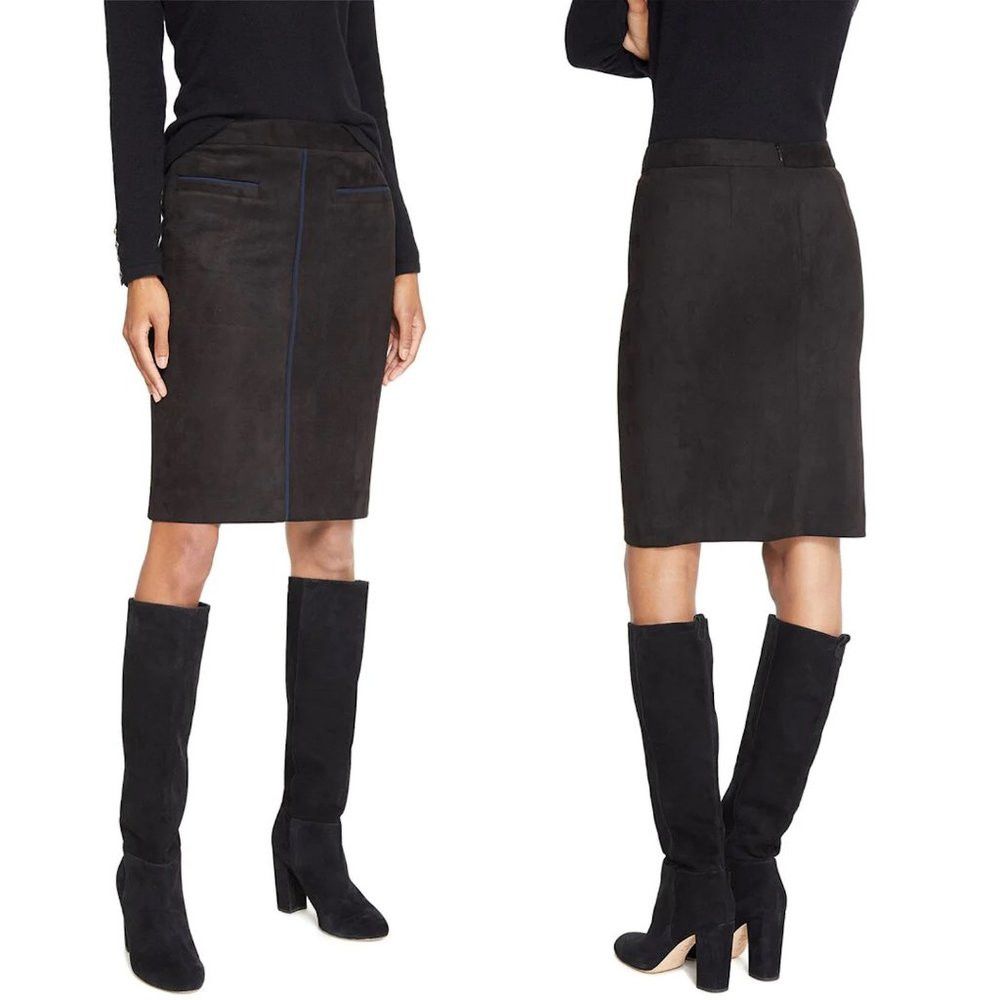 New J.Mclaughlin Sonya Black Skirt Size 10
