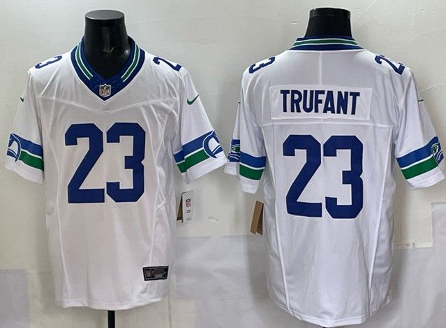 Other Men's Seattle Seahawks #23 Marcus Trufant White Jersey Size US M / EU 48-50 / 2 - 1 Thumbnail