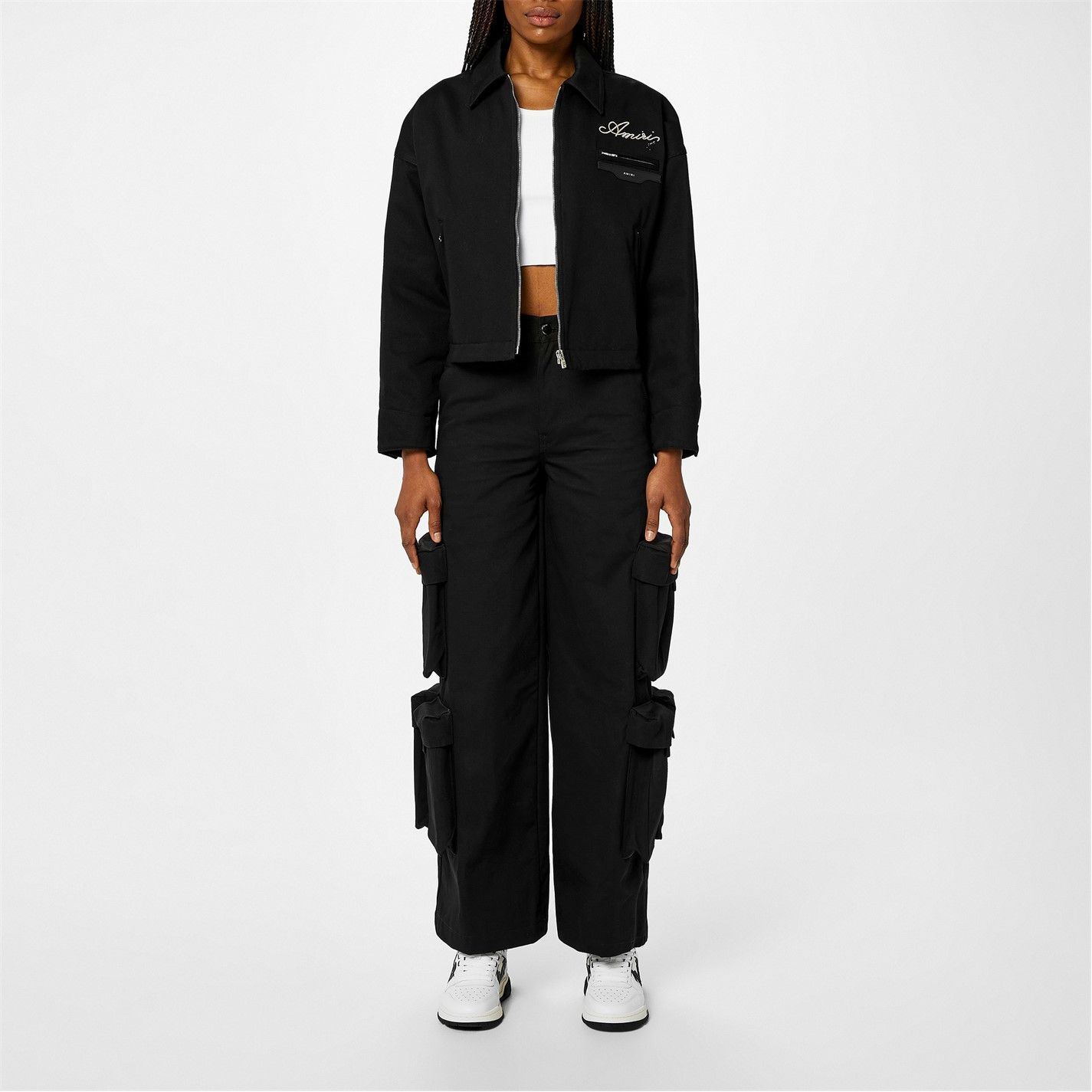 Amiri oc11z0225 Baggy Cargo Trousers in Black Size 26" / US 2 / IT 38 - 6 Thumbnail
