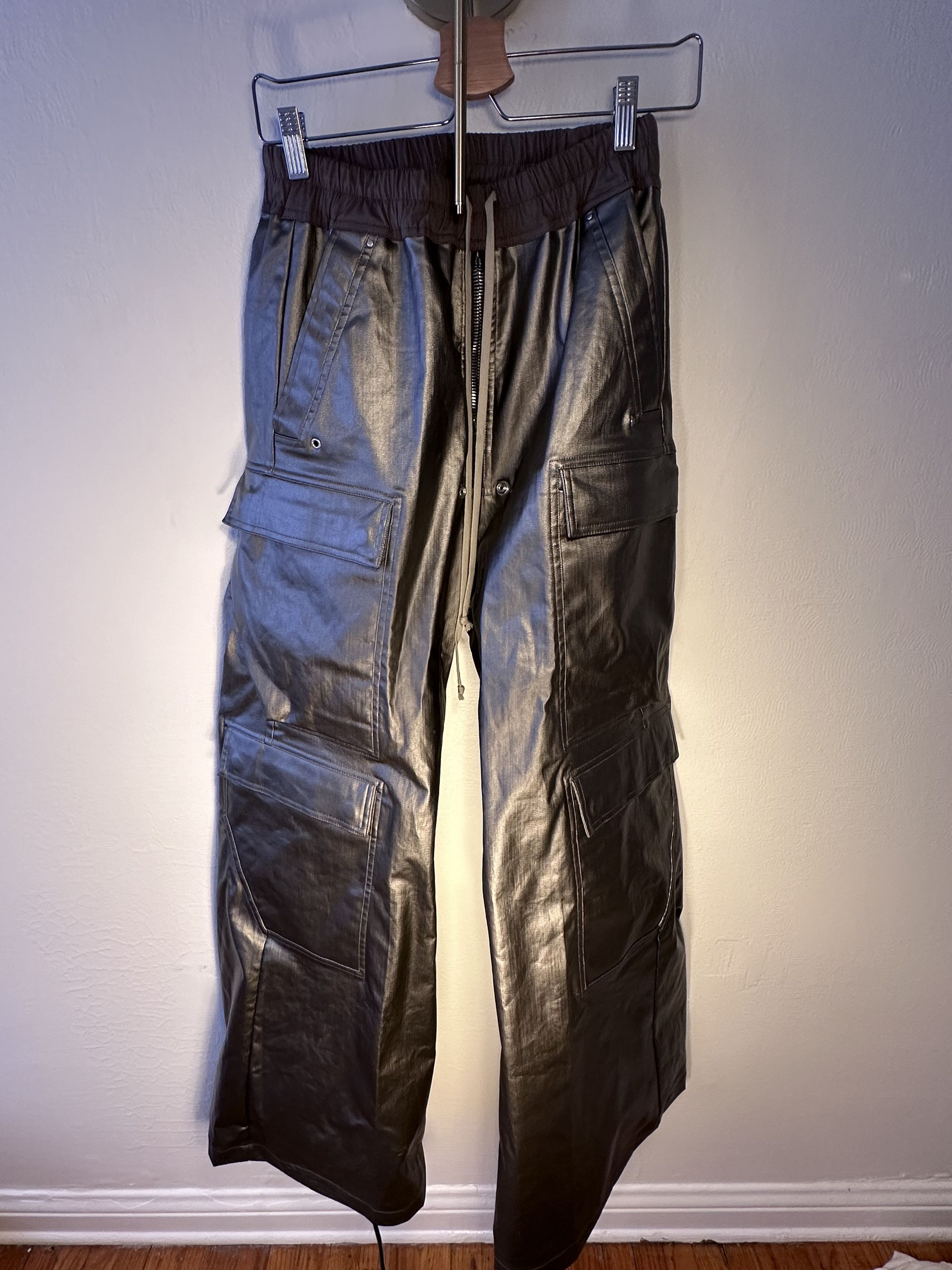 Rick Owens Black Cargobelas Cargo Pants