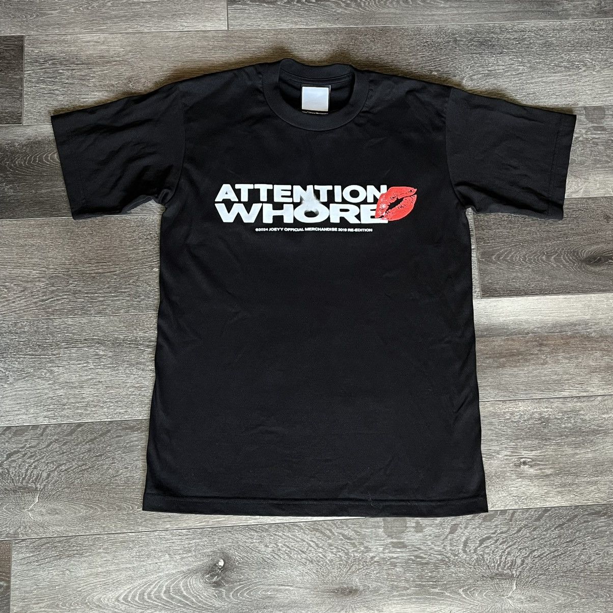 Joeyy Shed Theory Attention Whore Kiss Lips Rap Graphic Tee