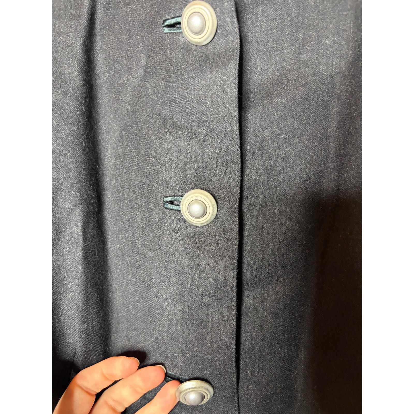 Louis Feraud Vintage Louis Feraud Blazer Jacket Black Minimalist 90s 12 Size XL / US 12-14 / IT 48-50 - 3 Thumbnail