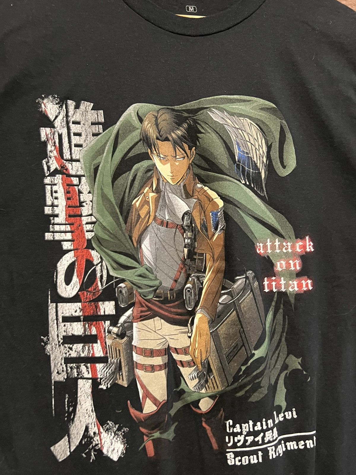 Anime Rare Attack On Titan Levi Season 3 Anime Tshirt Naruto Size US M / EU 48-50 / 2 - 2 Thumbnail