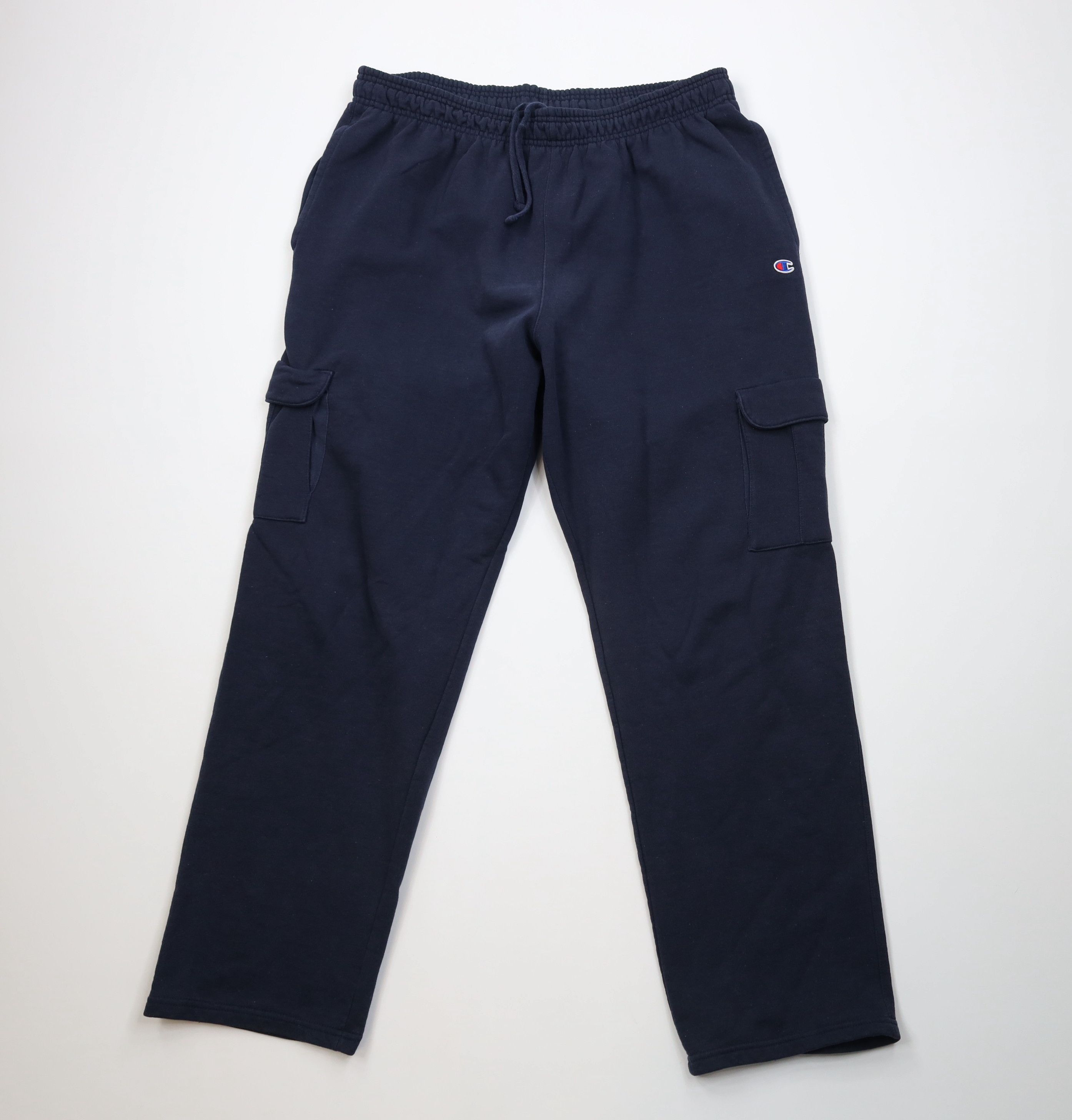Champion Vintage Y2K Champion Wide Leg Cargo Sweatpants Pants Blue Size US 40 / EU 56 - 1 Thumbnail