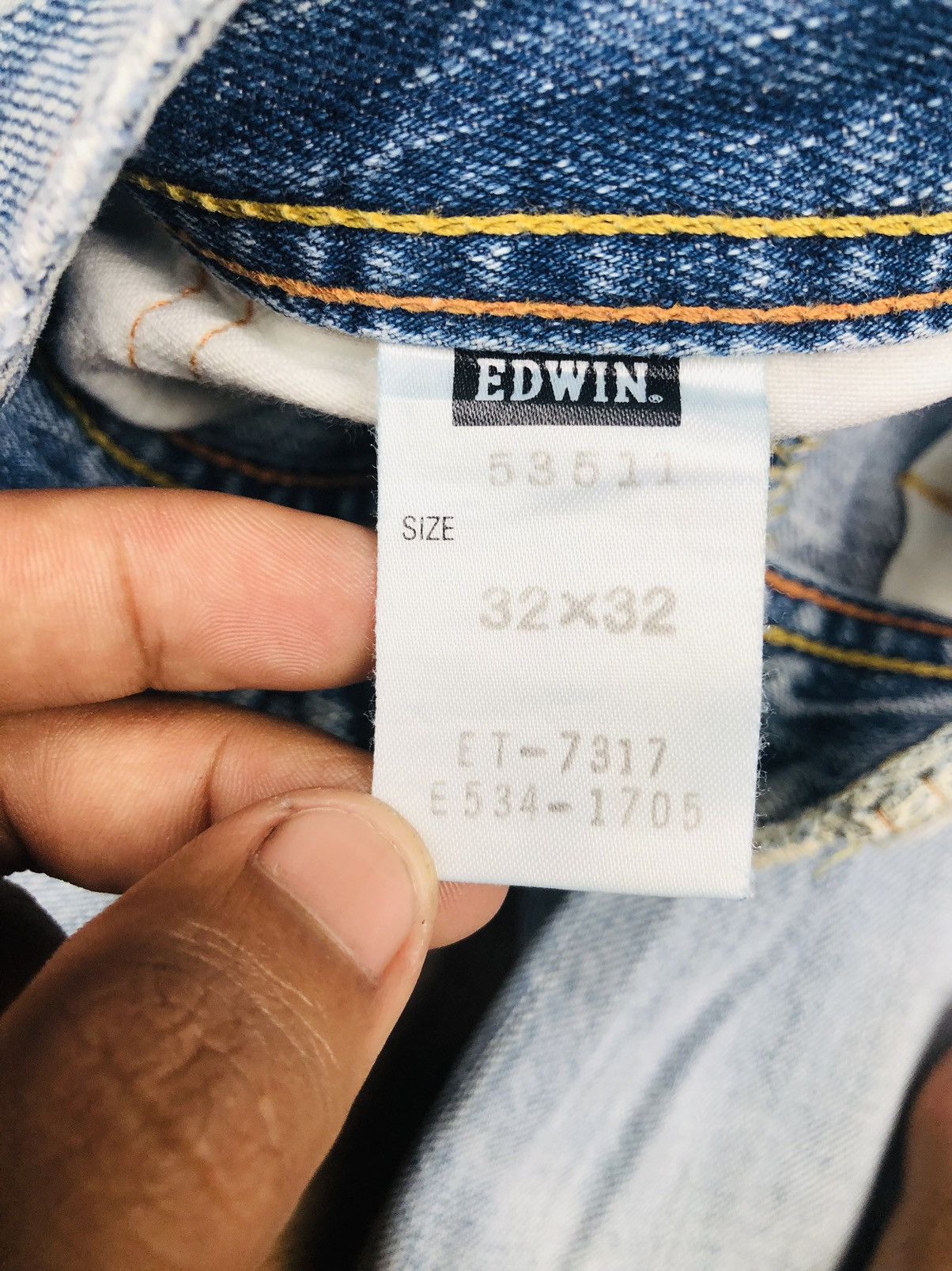 Edwin Edwin 511RV Ripped Distressed Flare Jeans Rare (40) Size US 32 / EU 48 - 11 Thumbnail