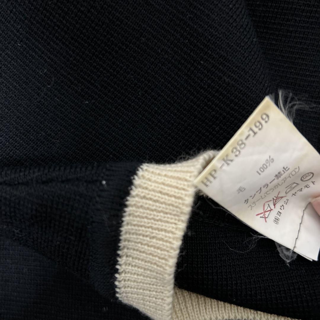 Yohji Yamamoto Yohji Yamamoto 93aw pullover pocket switching knit Size US M / EU 48-50 / 2 - 7 Thumbnail