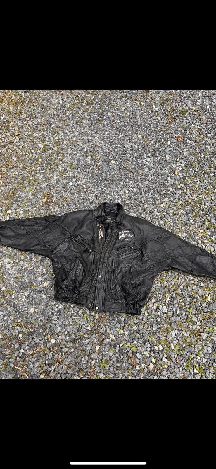 Planet Hollywood 1991 Planet Hollywood F&F Leather Jacket Size US L / EU 52-54 / 3 - 7 Thumbnail