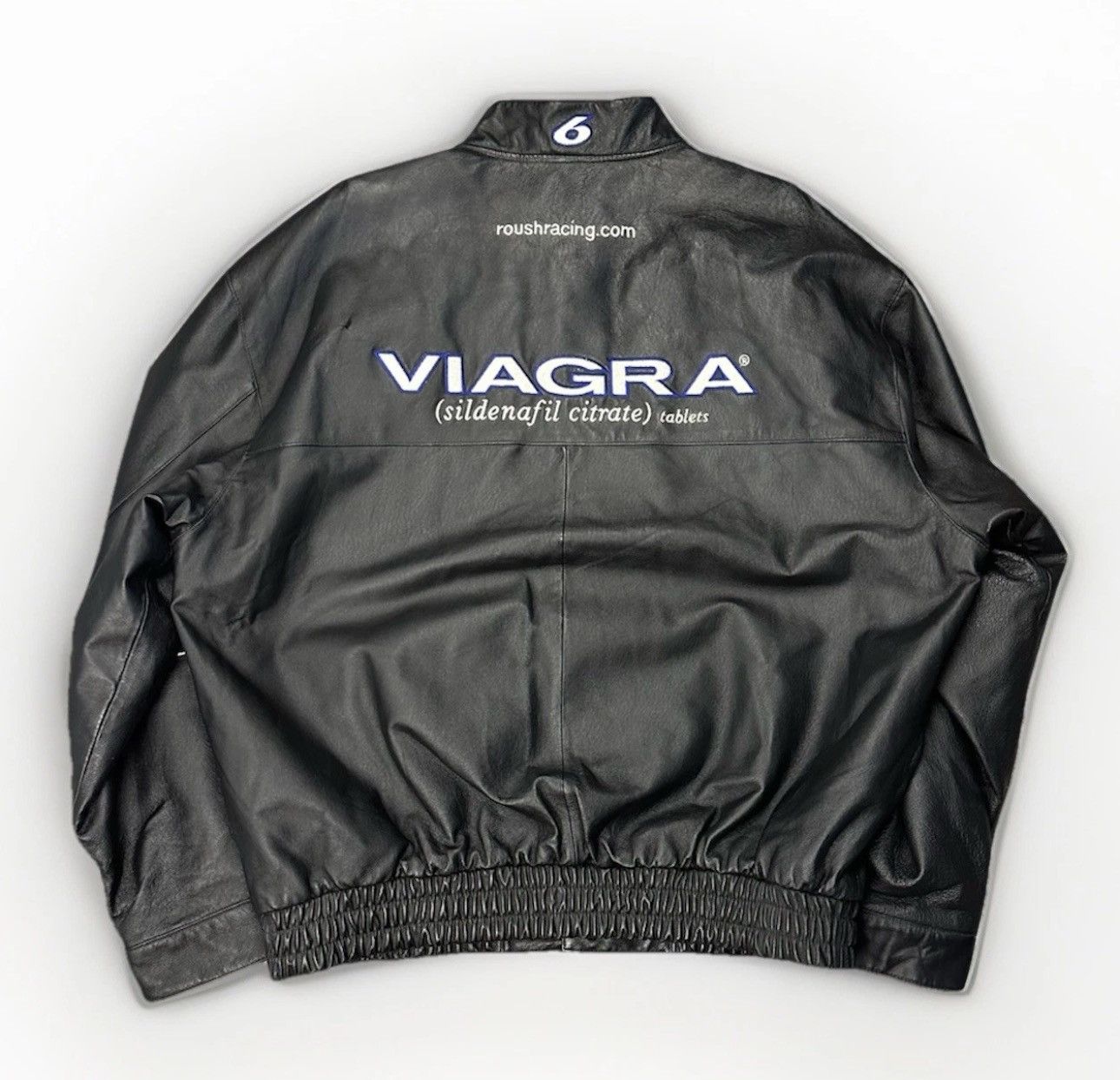 Jeff Hamilton 2XL Viagra Leather Jacket Jh Design Nascar Pfizer Drake Size US XXL / EU 58 / 5 - 4 Thumbnail