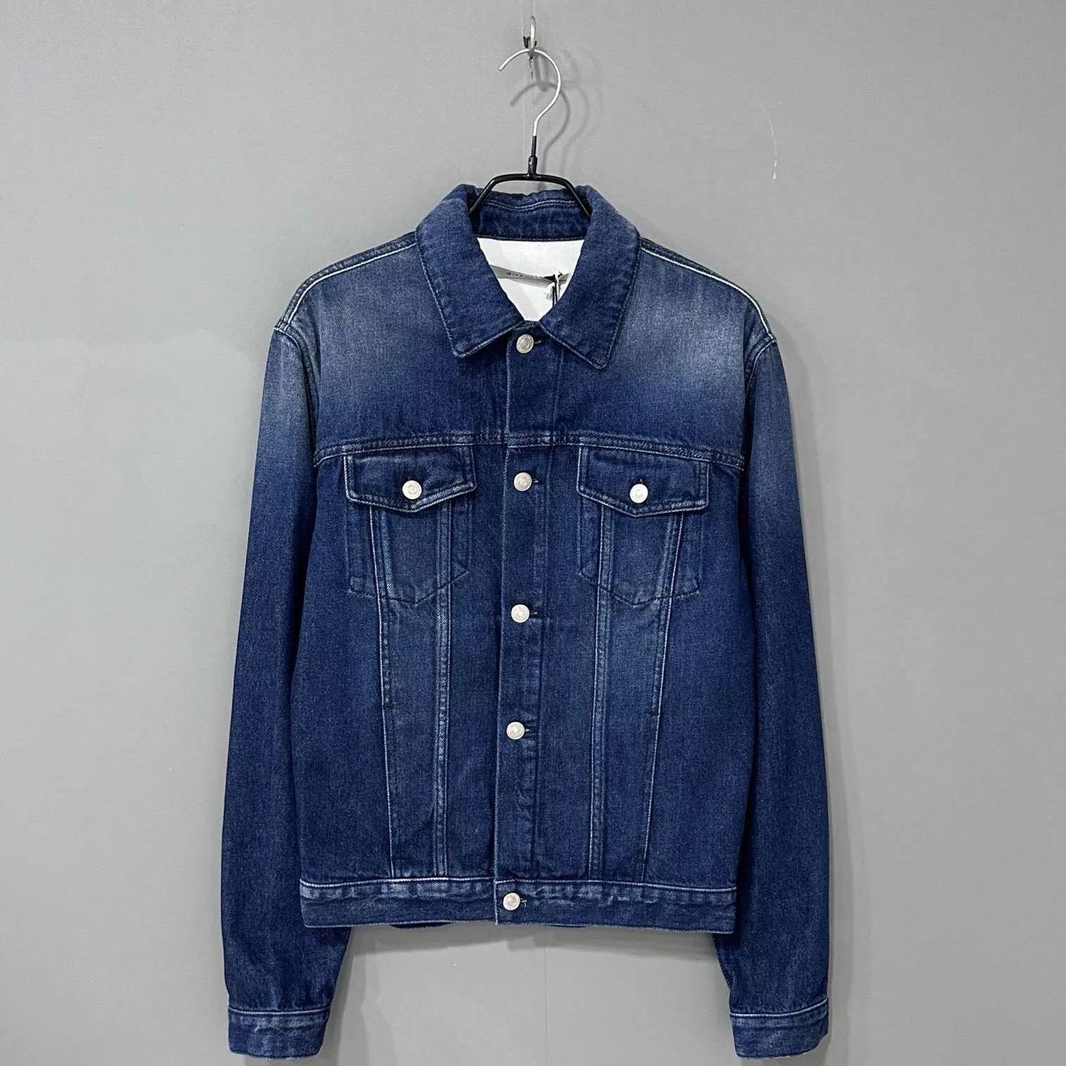 Givenchy GIVENCHY Back Logo Denim Jacket S Size S / US 4 / IT 40 - 1 Thumbnail