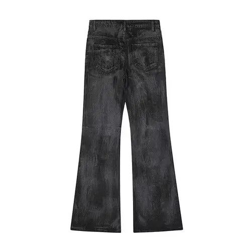 No Jumper paint distressed wax flared pants Size US 30 / EU 46 - 1 Thumbnail