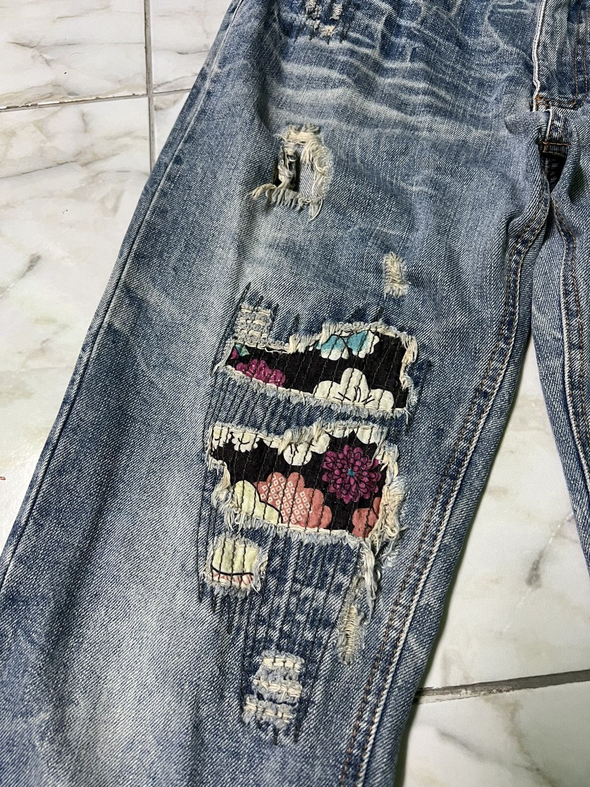 If Six Was Nine × Japanese Brand VINTAGE 90’S STYLE ART JAPAN DISTRESS JEAN Size US 31 - 8 Thumbnail