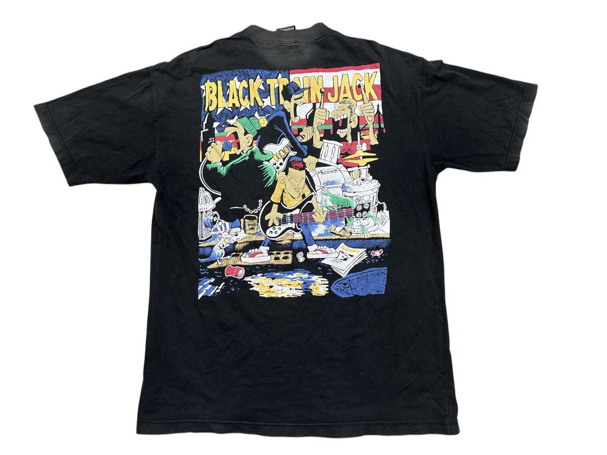 Band Tees × Designer × Vintage Vintage Black Train Jack Tee Size US L / EU 52-54 / 3 - 2 Thumbnail