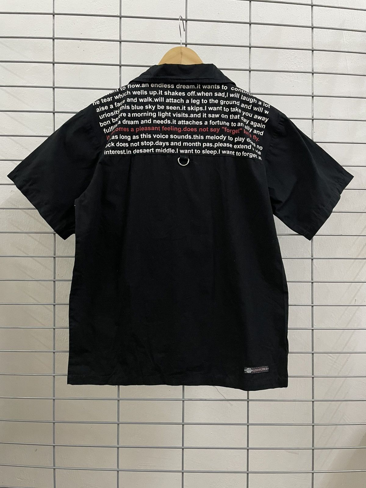 If Six Was Nine × Le Grande Bleu (L.G.B.) Rare And Beautiful Slash Number Punk Bondage Poem Shirt Size US M / EU 48-50 / 2 - 2 Thumbnail