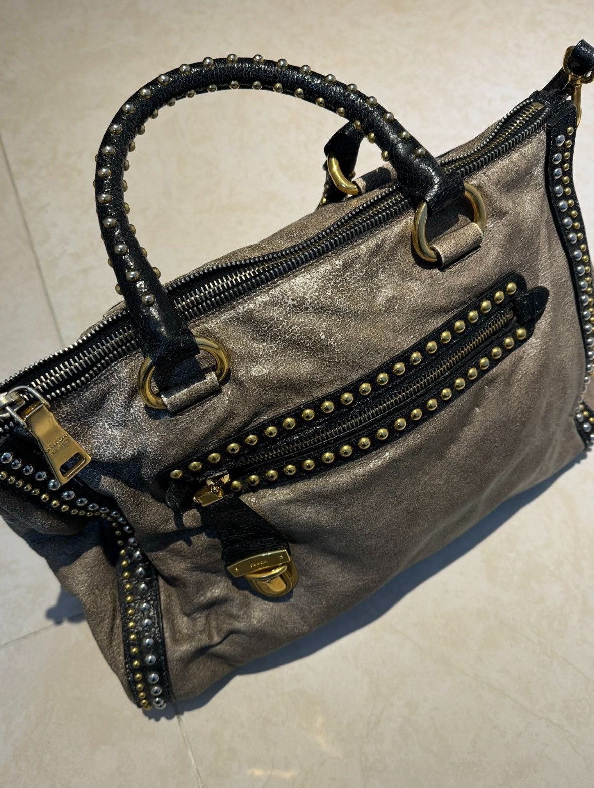Prada prada glace calf leather bag Size ONE SIZE - 2 Thumbnail