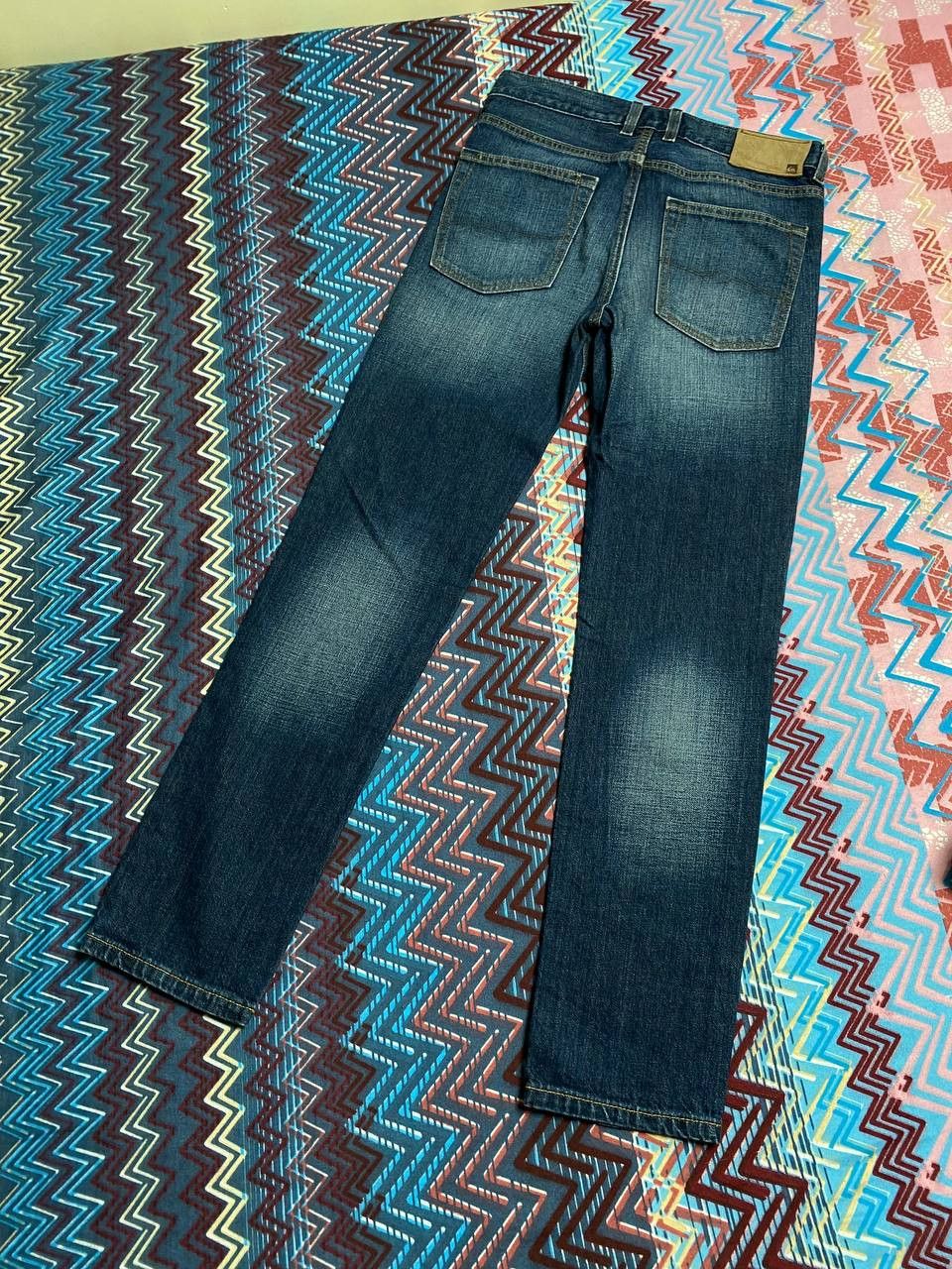 Quiksilver × Vintage Jean Distressed Faded Navy Jeans Size 28" / US 6 / IT 42 - 6 Thumbnail
