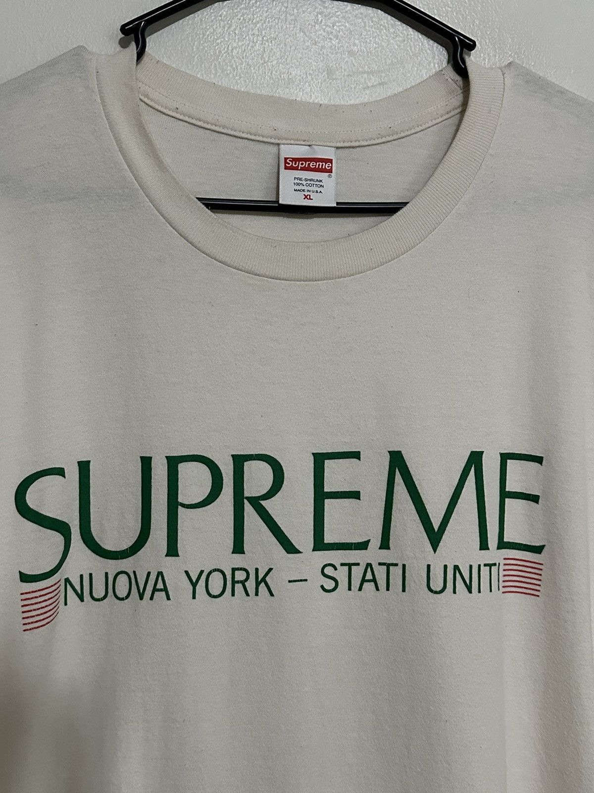 Supreme Supreme Nuova York Tee Size US XL / EU 56 / 4 - 2 Thumbnail